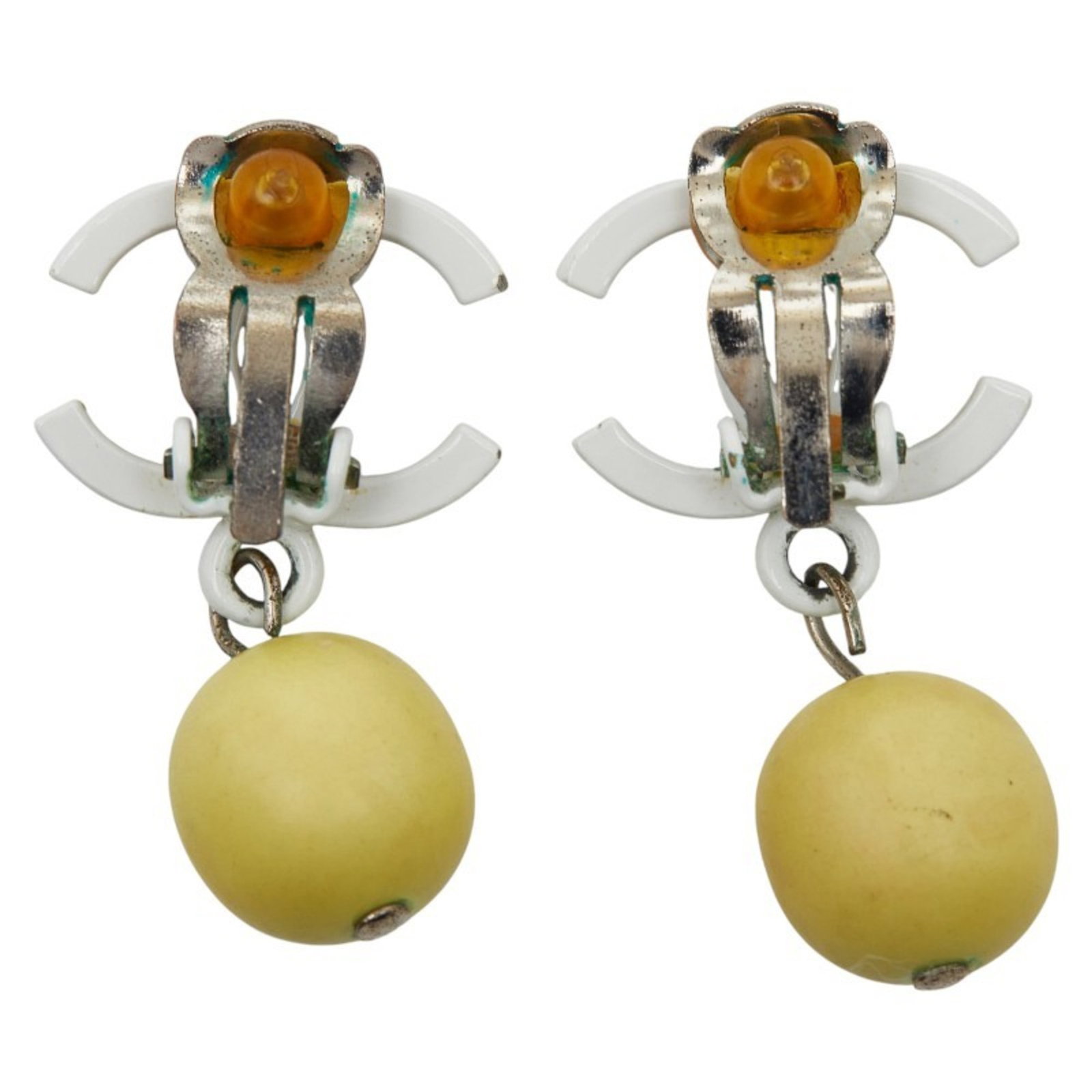 Clip earrings plastic from Chanel - 3