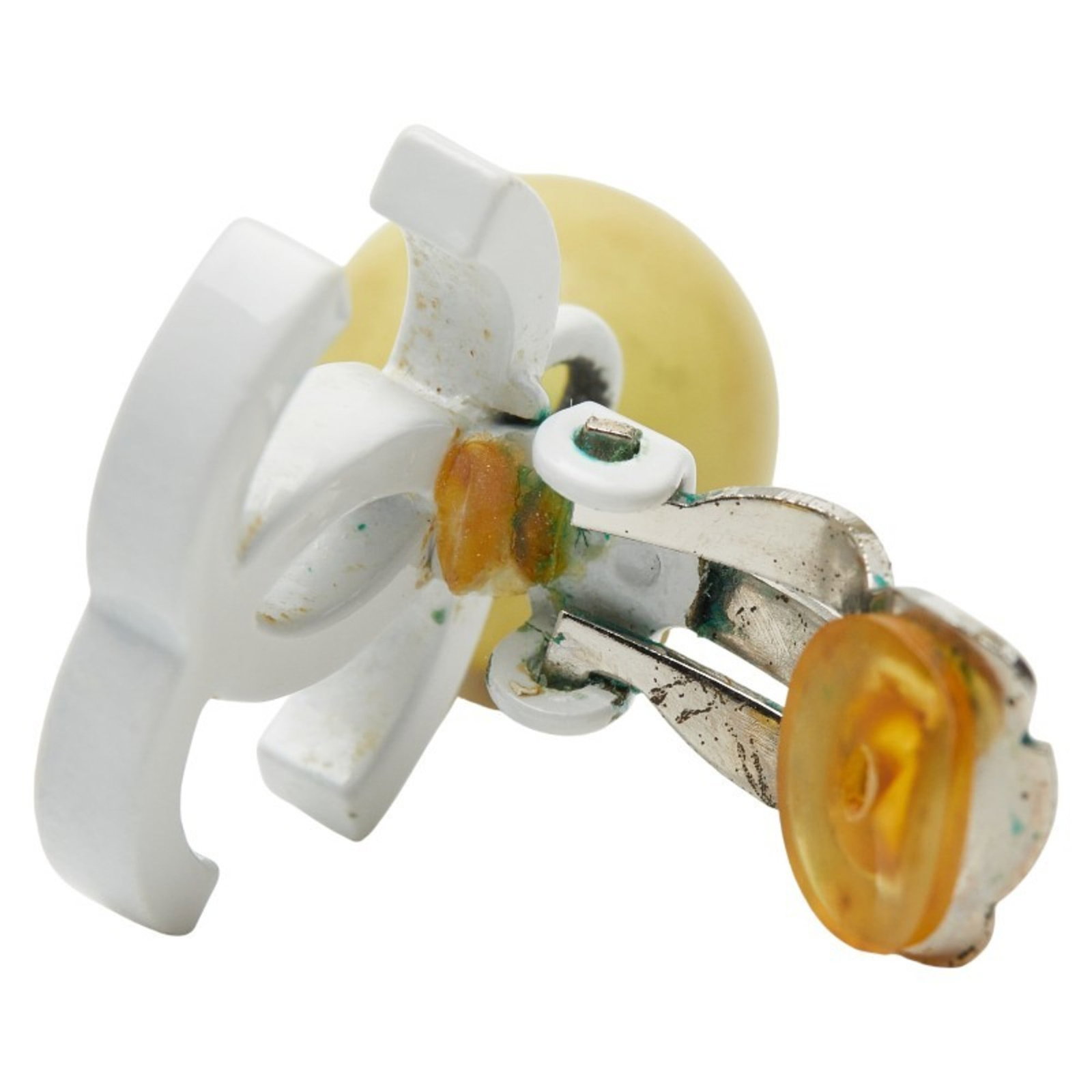 Clip earrings plastic from Chanel - 4