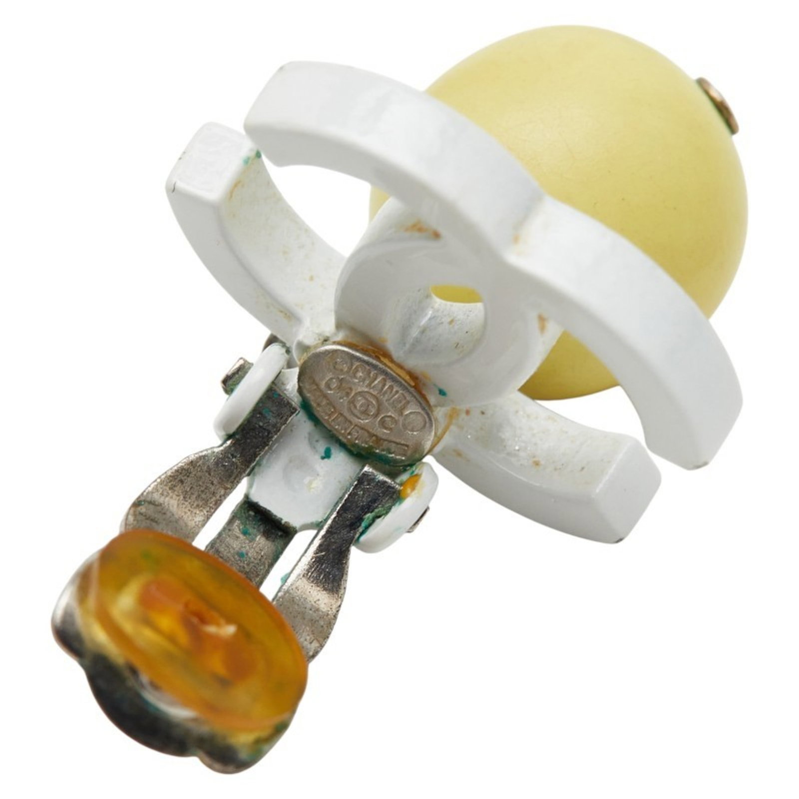 Clip earrings plastic from Chanel - 5