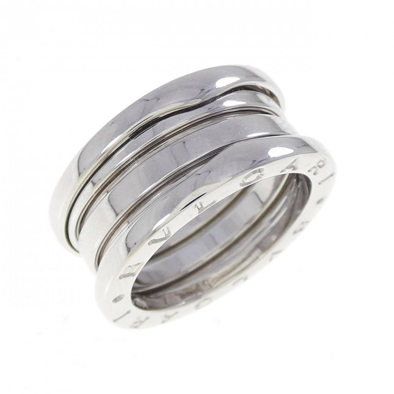 Bvlgari Band Ring White Gold (18K): Bvlgari Band Ring White Gold (18K) Bvlgari Band Ring White Gold (18K) features a sleek, sophisticated design in 18K white gold. This women's band ring boasts a classic style with clean lines and