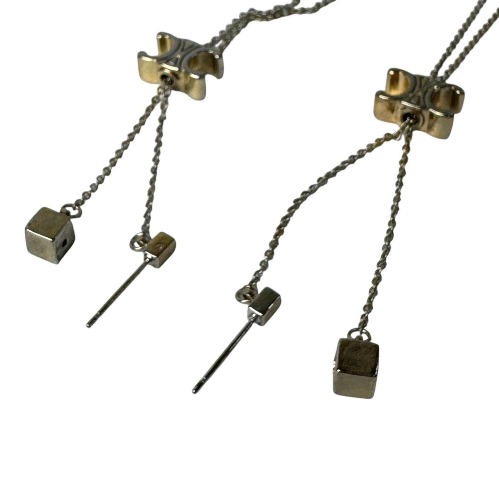 Silver earrings chain Celine 925 - 5