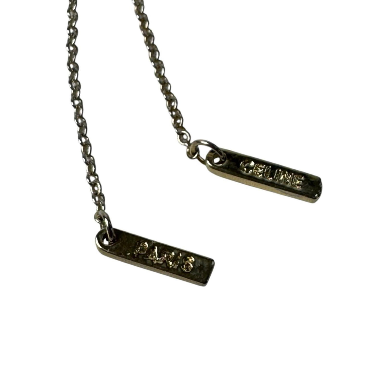 Silver earrings chain Celine 925 - 6