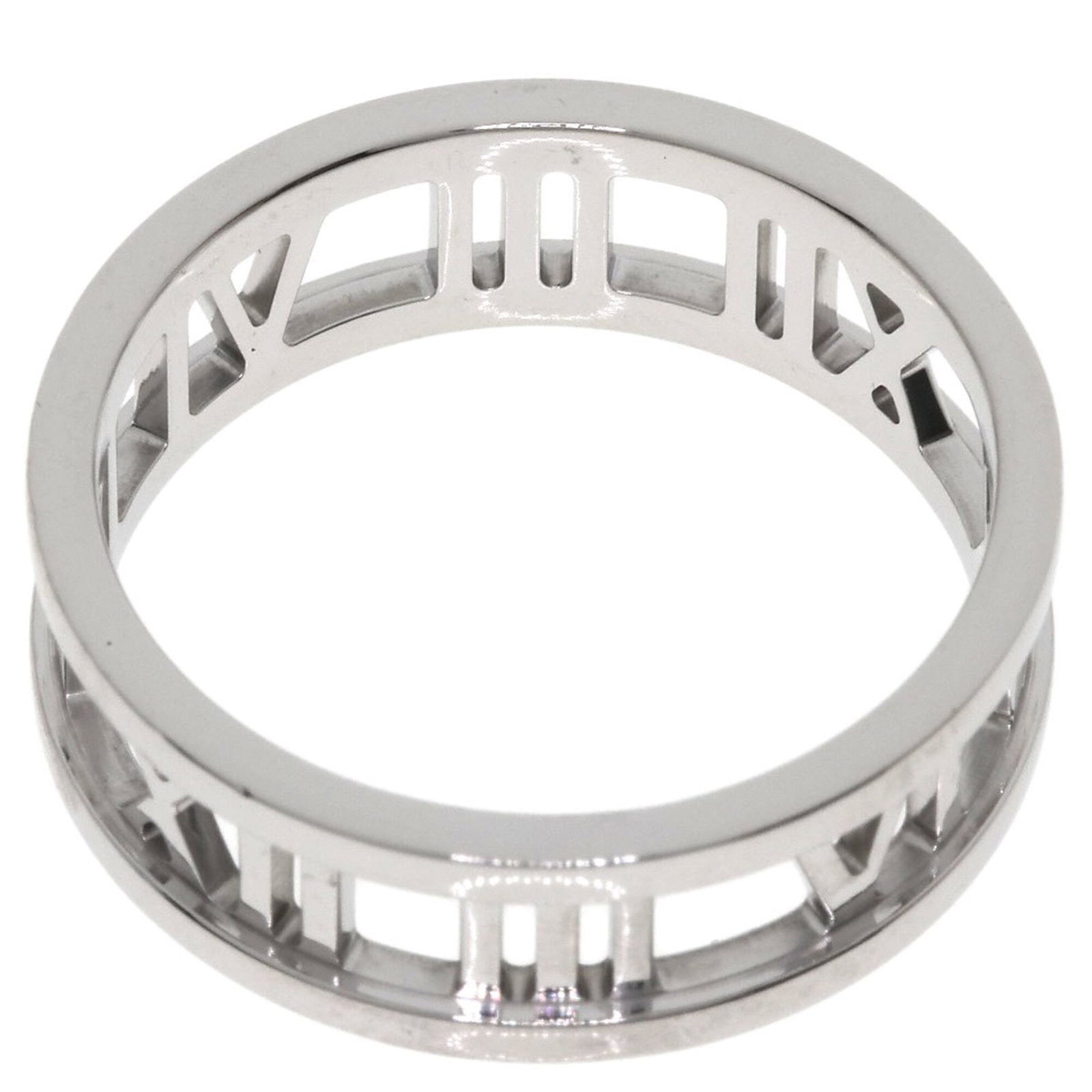 White Gold Ring Band Tiffany - 4