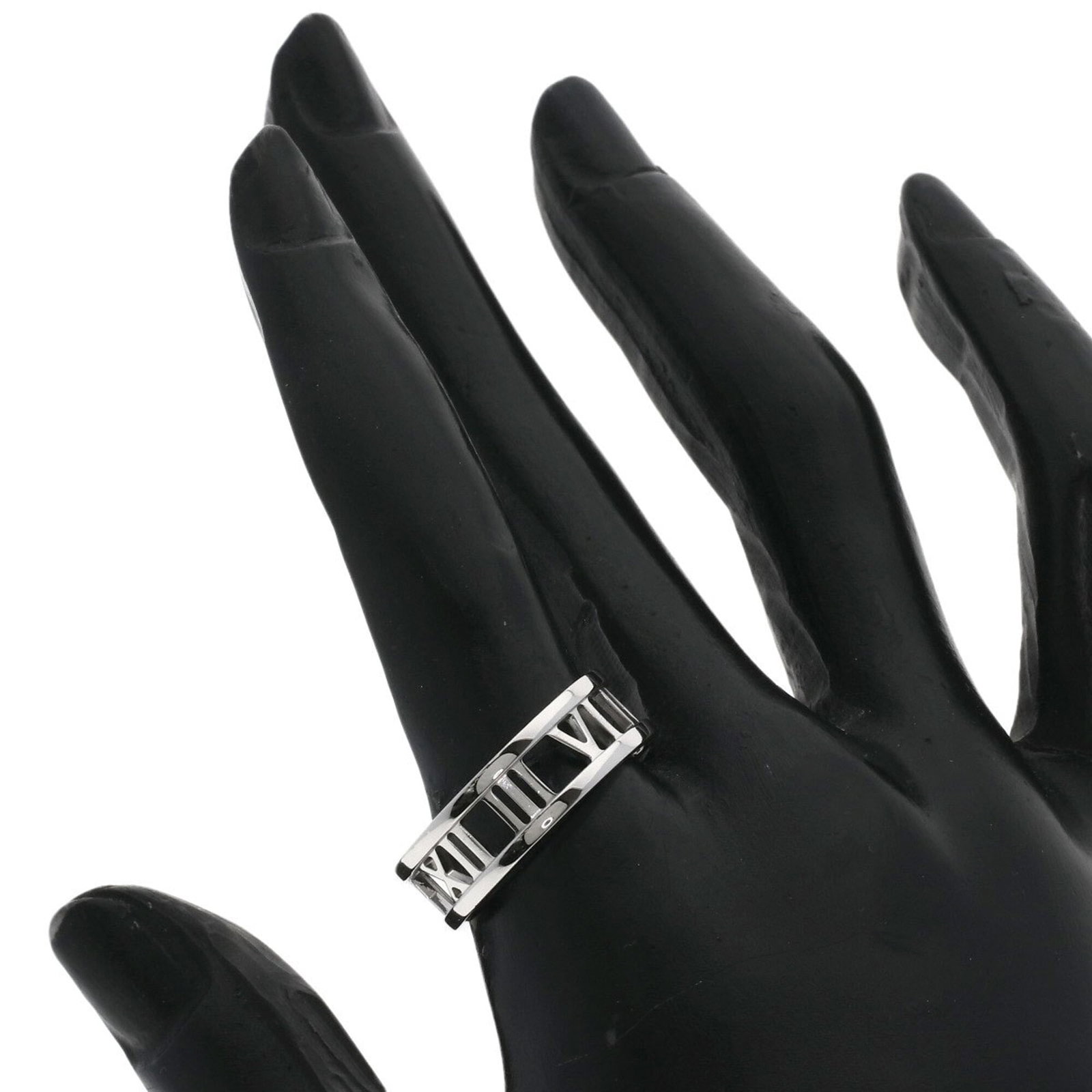 White Gold Ring Band Tiffany - 6