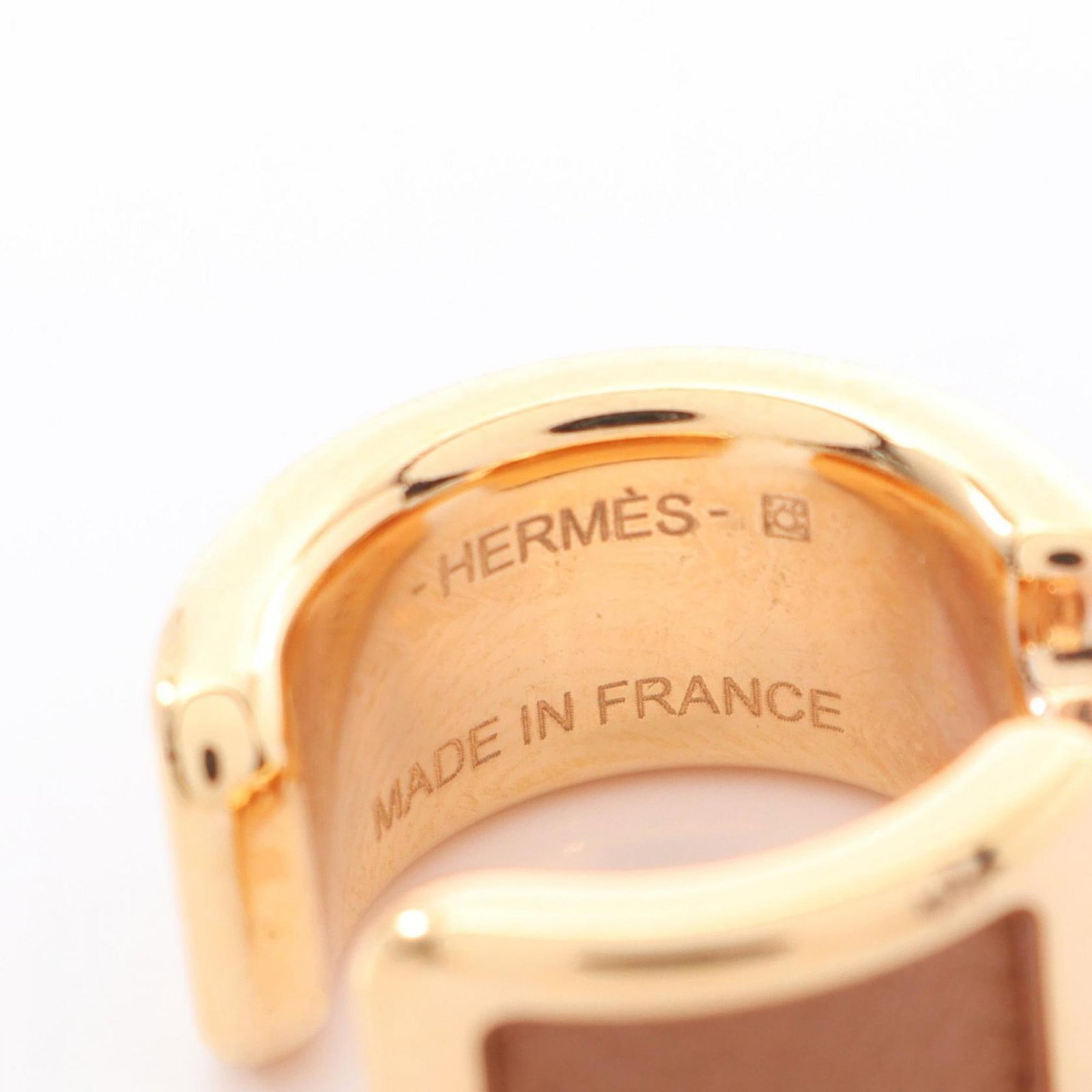 Hermes Earcuff Epsom Leather Gold Plating - 3