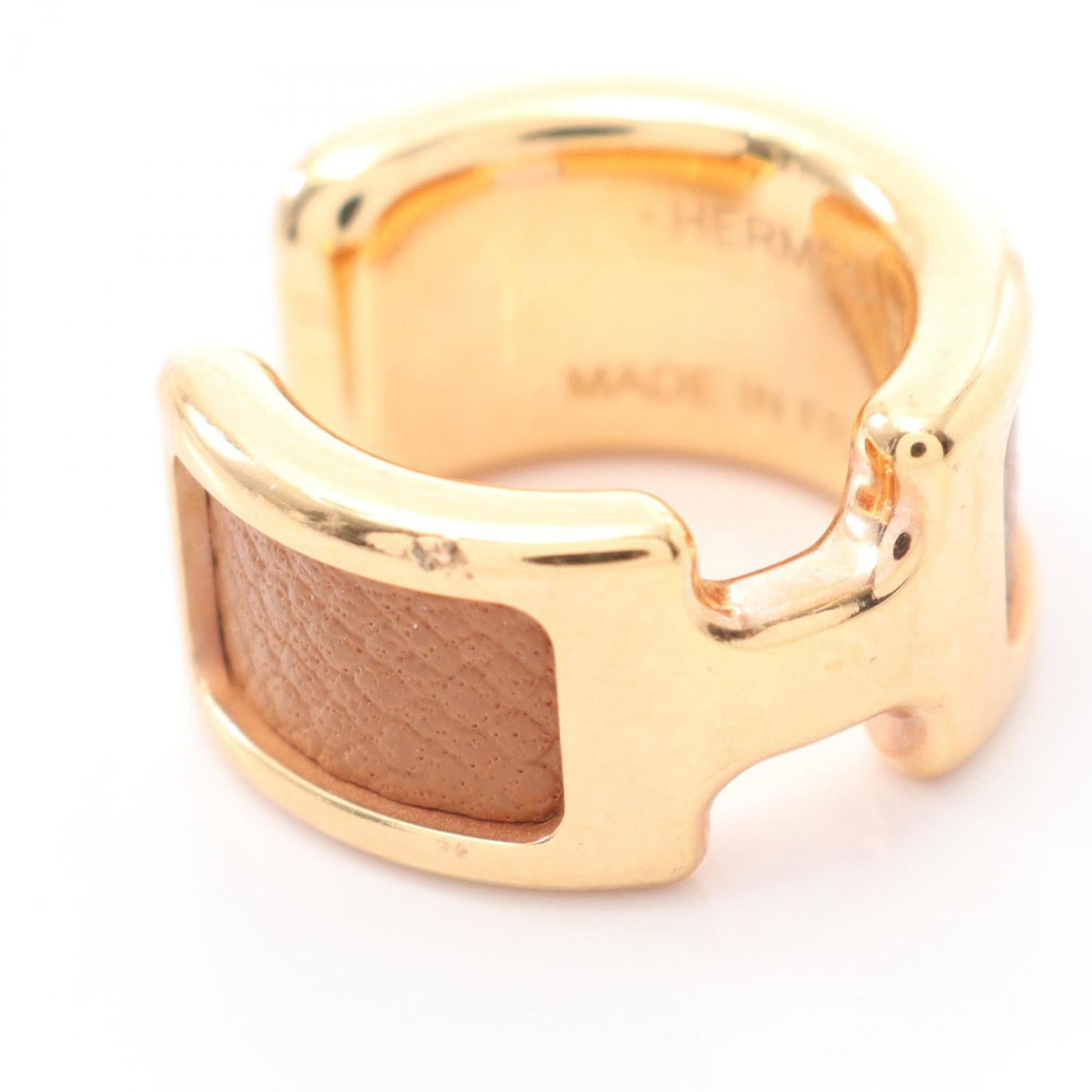 Hermes Earcuff Epsom Leather Gold Plating - 4