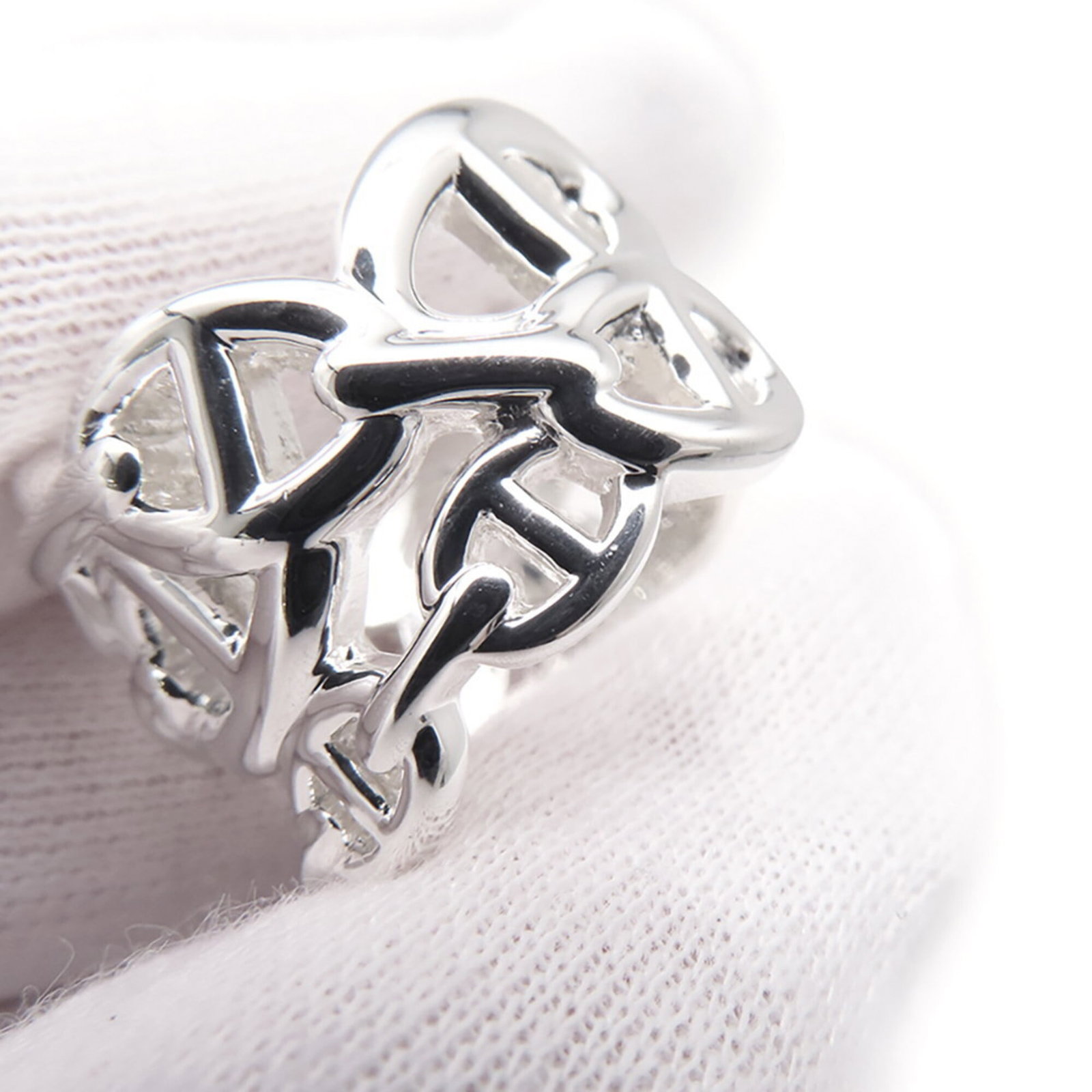 Silver Ring Band Hermes 925 - 5
