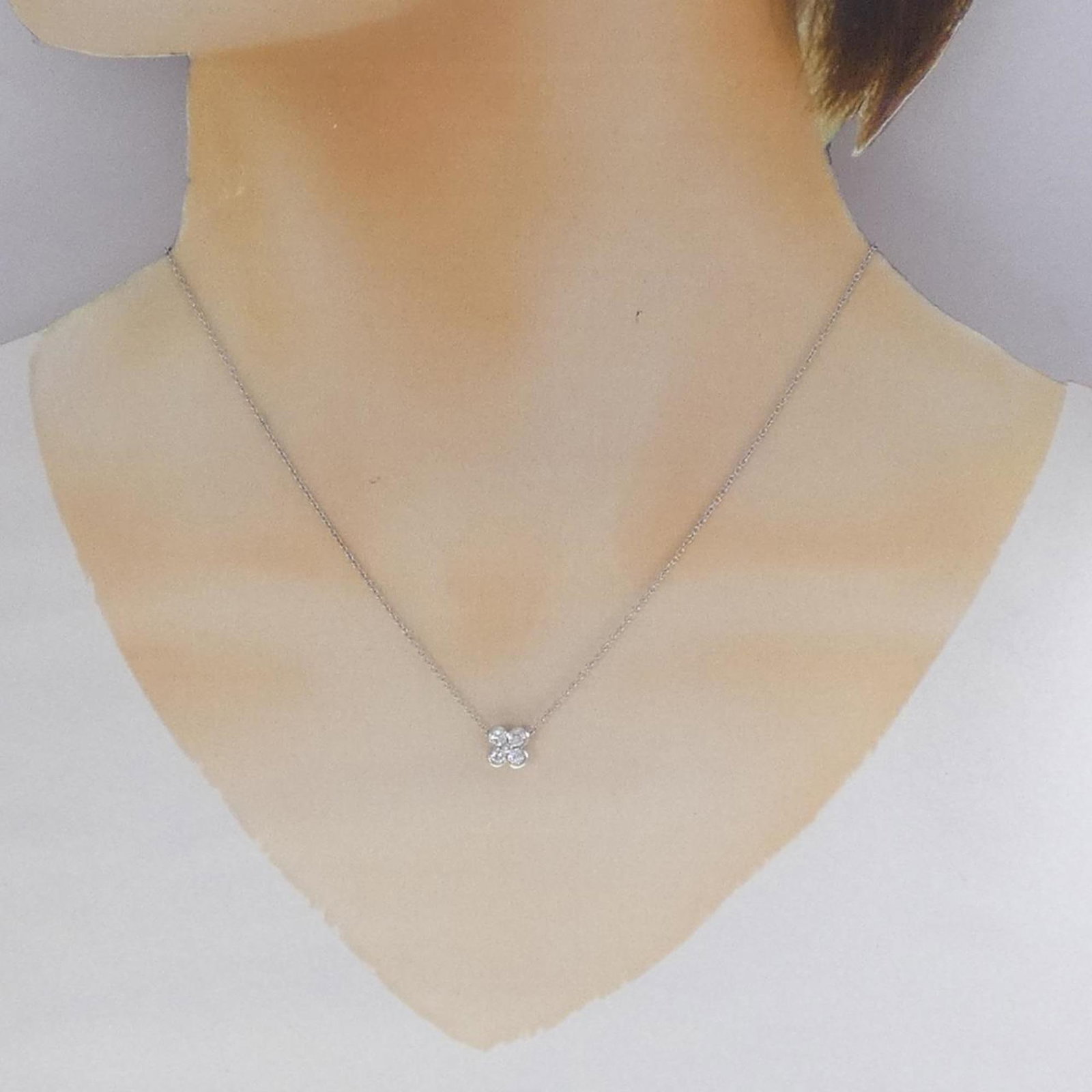 Tiffany 4 Bezel Necklace - 6