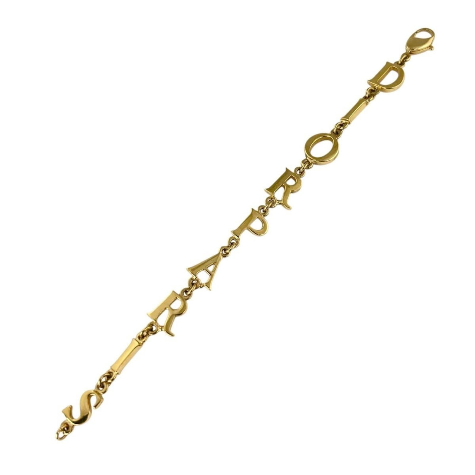 Christian Dior Charm Bracelet Gold Plating: Christian Dior Charm Bracelet Gold Plating Christian Dior Charm Bracelet Gold Plating - A sleek and stylish accessory, this gold-plated charm bracelet features a width of 1cm and a total length of