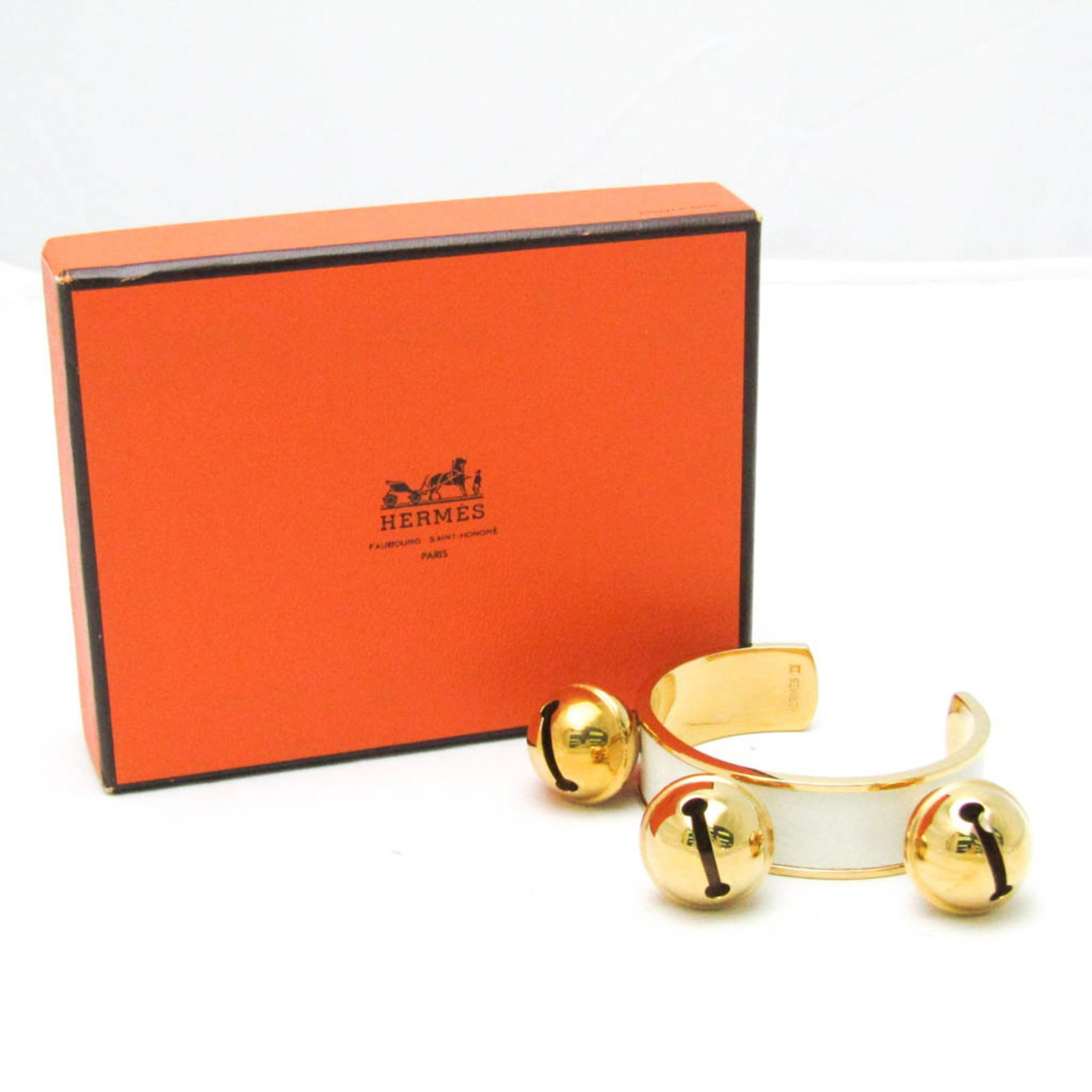 Leather metal bangle hermes - 10