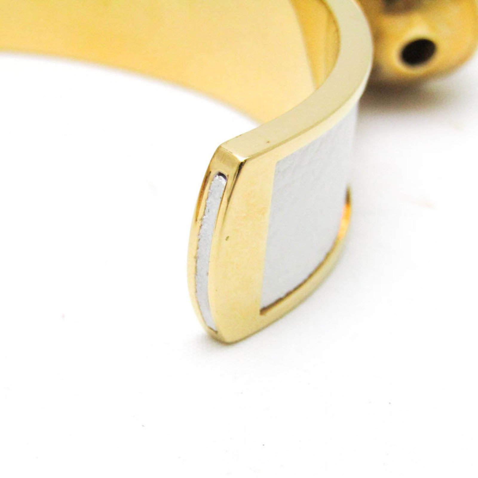 Leather metal bangle hermes - 3
