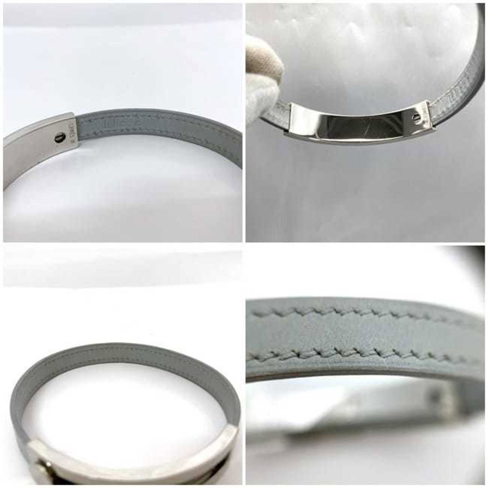 Leather metal bangle hermes - 10