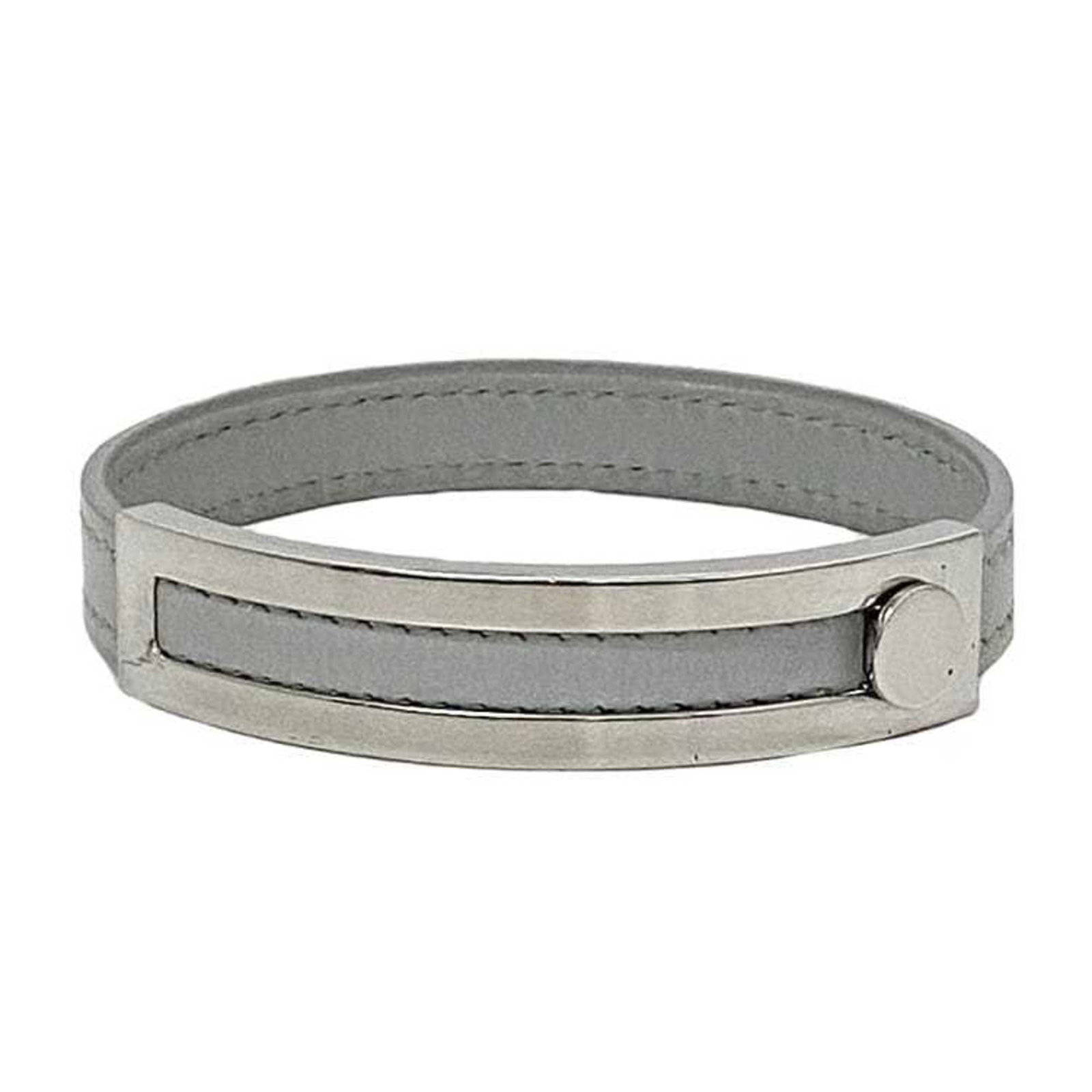 Leather metal bangle hermes - 2