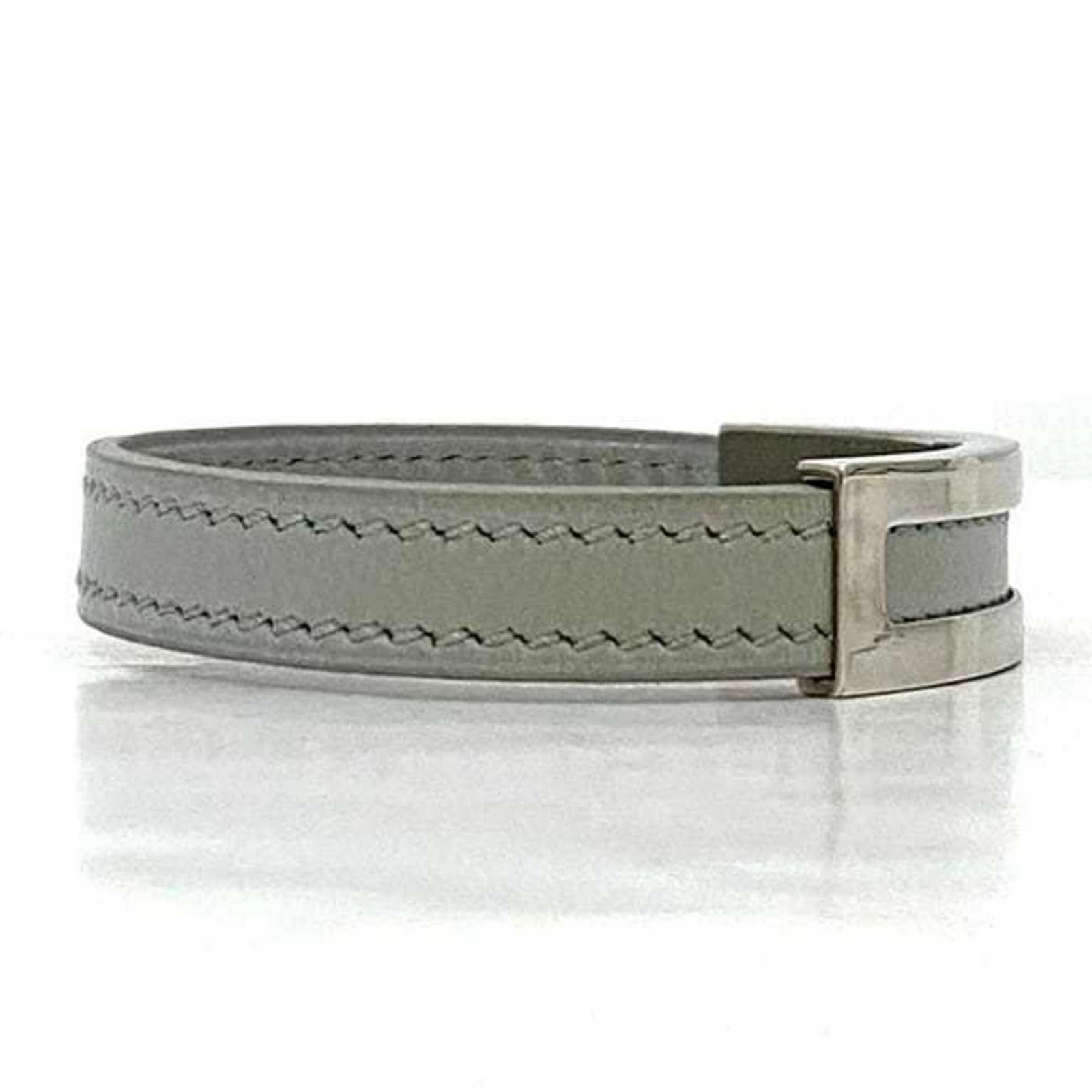 Leather metal bangle hermes - 6