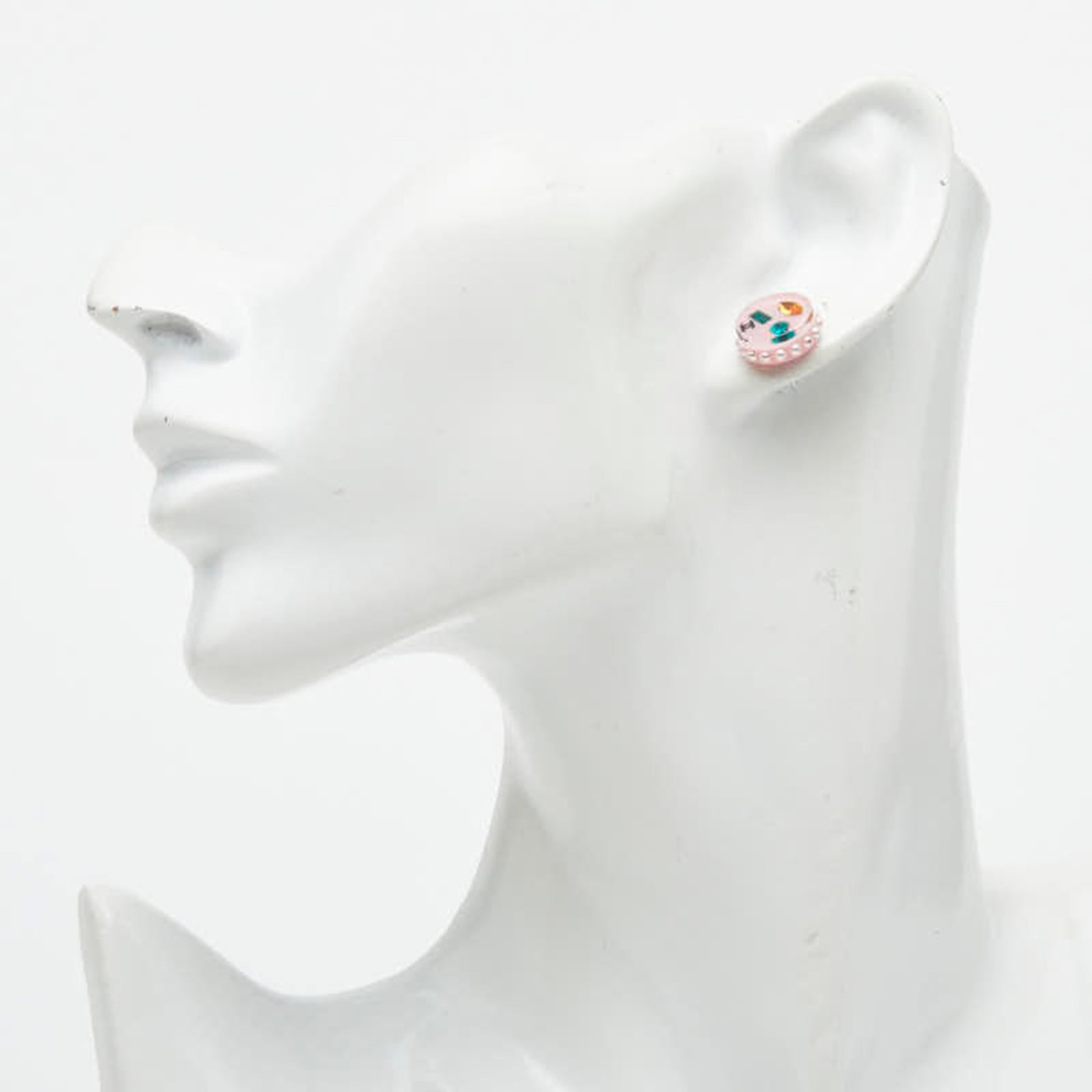Stud earrings plastic by Chanel - 6