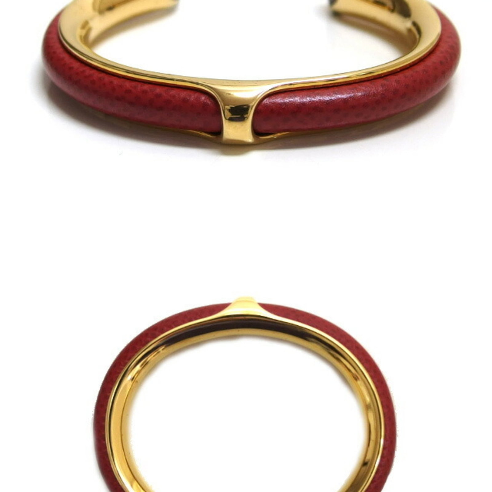 Leather metal bangle hermes - 4