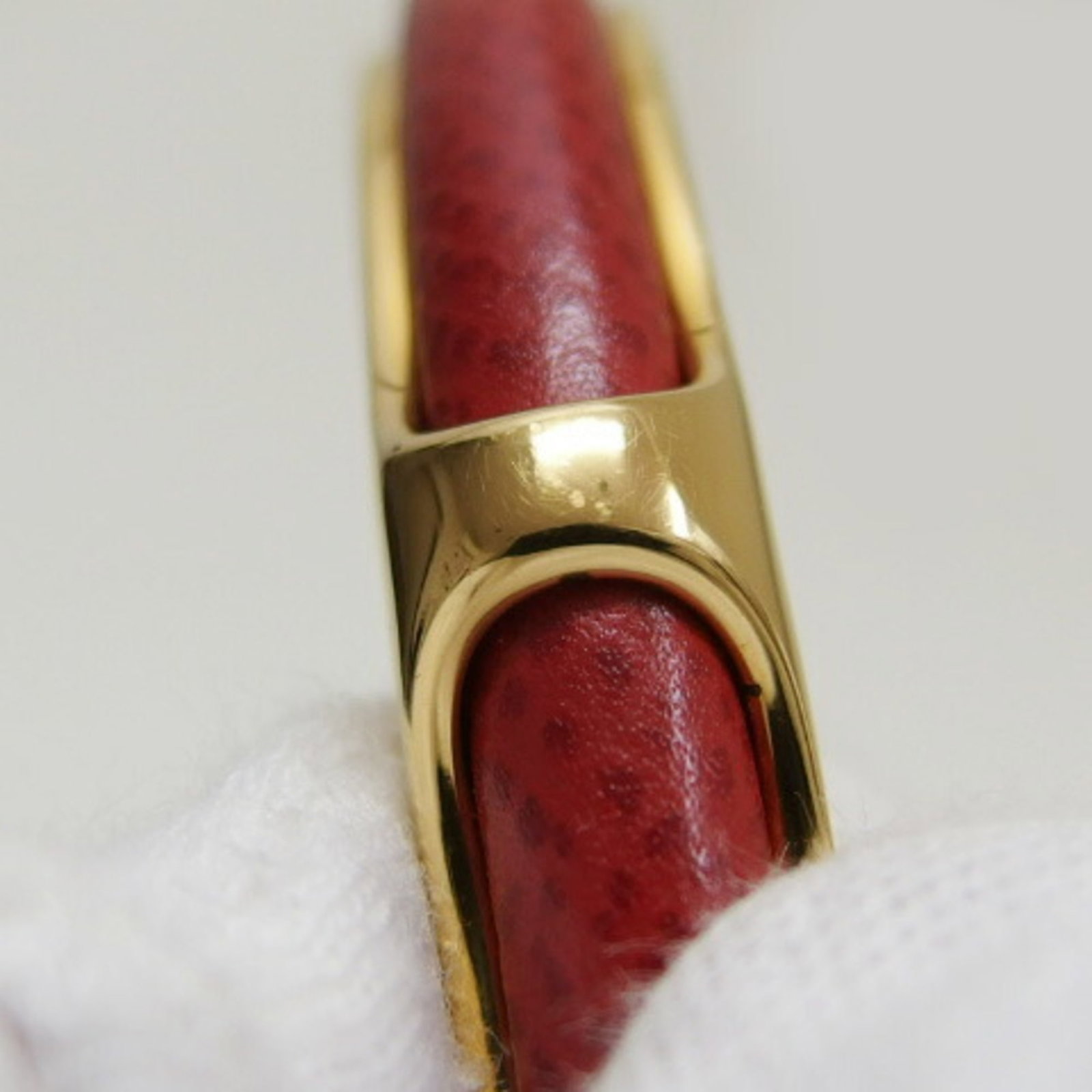 Leather metal bangle hermes - 6