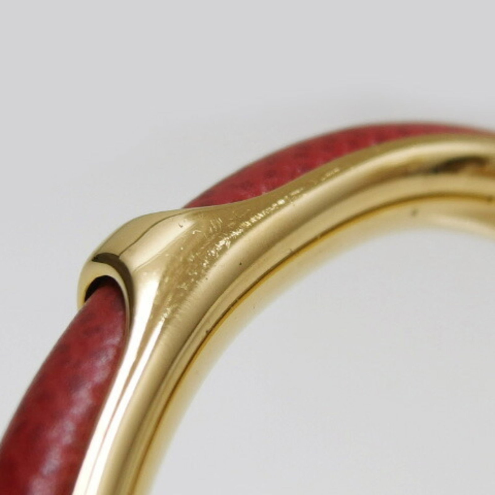 Leather metal bangle hermes - 7