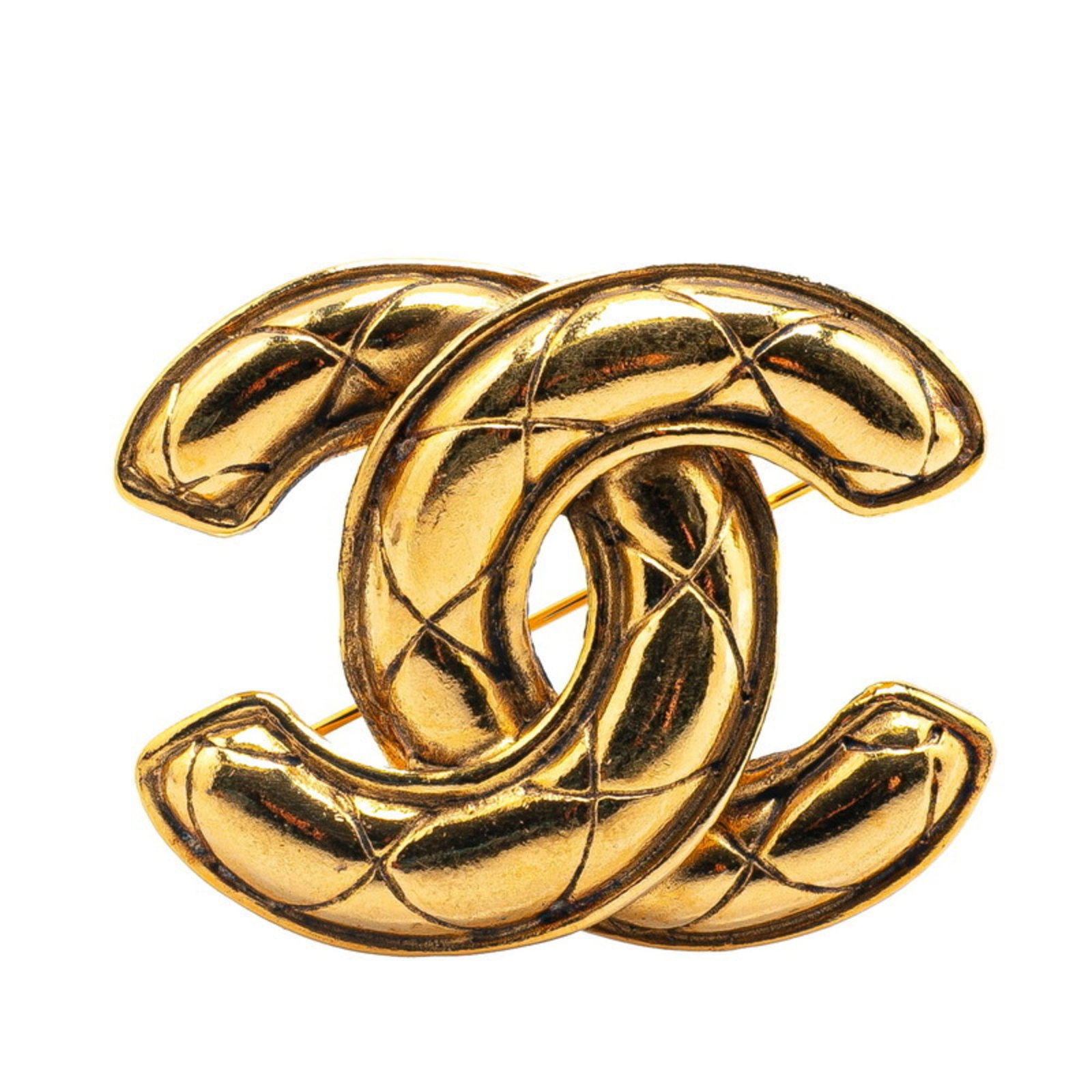 Brooch Chanel: Brooch Chanel Bordeaux, Gold Brooch by Chanel. This elegant brooch boasts a striking Bordeaux color and gold finish, measuring 45.4cm x 36.4cm in size. A beautiful accessory to complement any outfit.