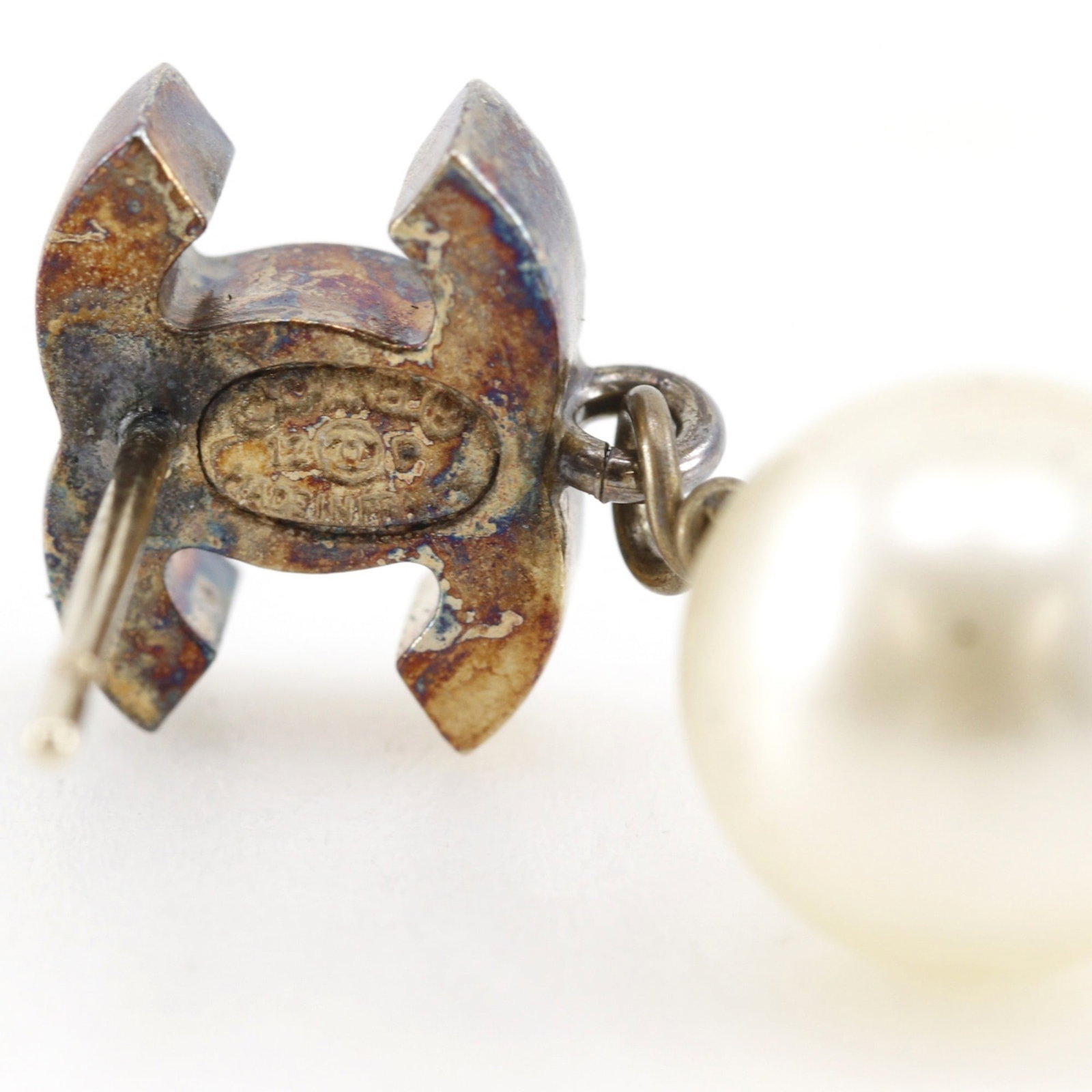 Chanel Stud Earrings Gold Plating - 7