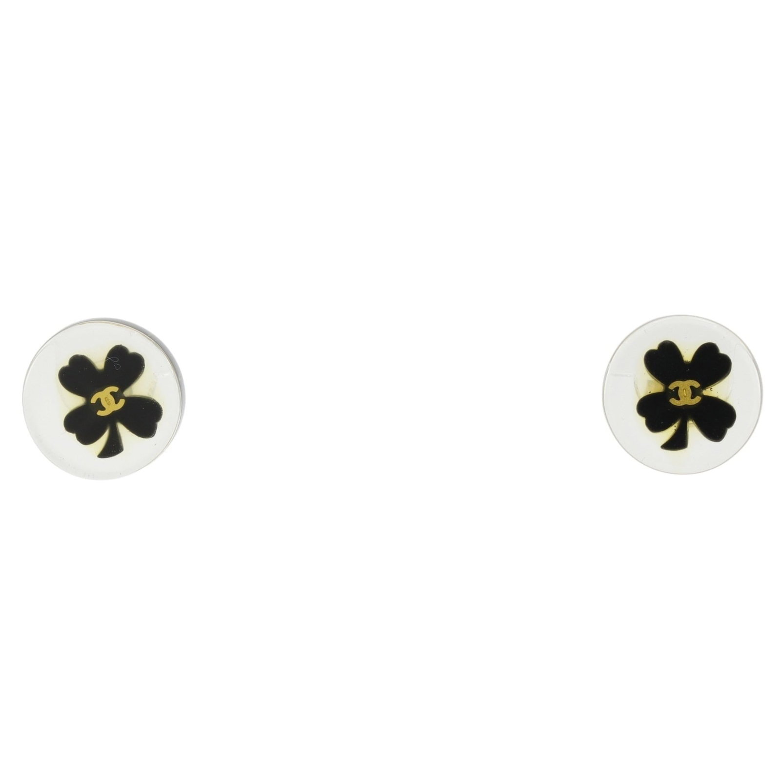Stud earrings plastic by Chanel