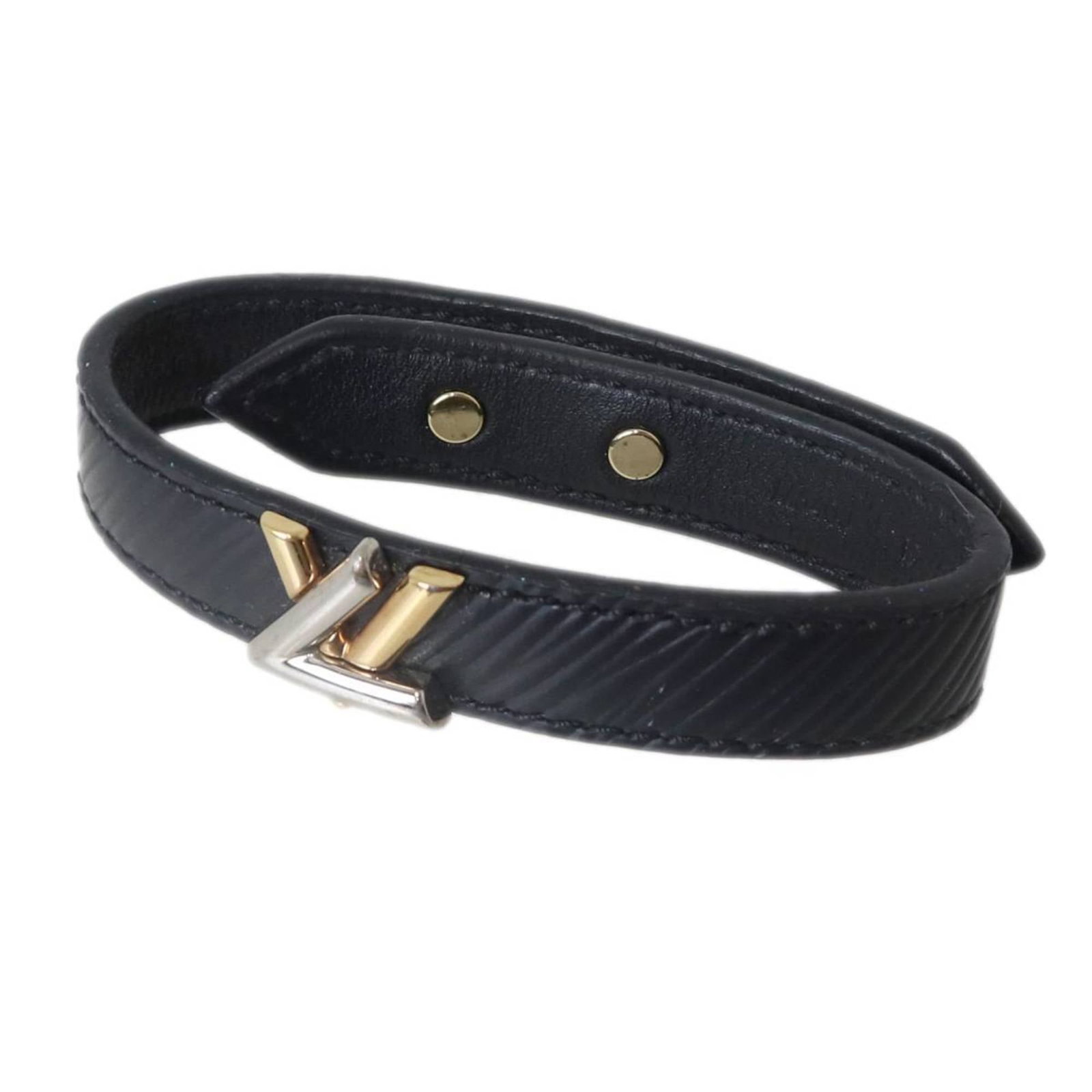 Louis Vuitton Charm Bracelet: Louis Vuitton Charm Bracelet Black Louis Vuitton Charm Bracelet, measuring 17cm in length. This classic charm bracelet features the iconic Louis Vuitton design, a timeless piece from France. Its