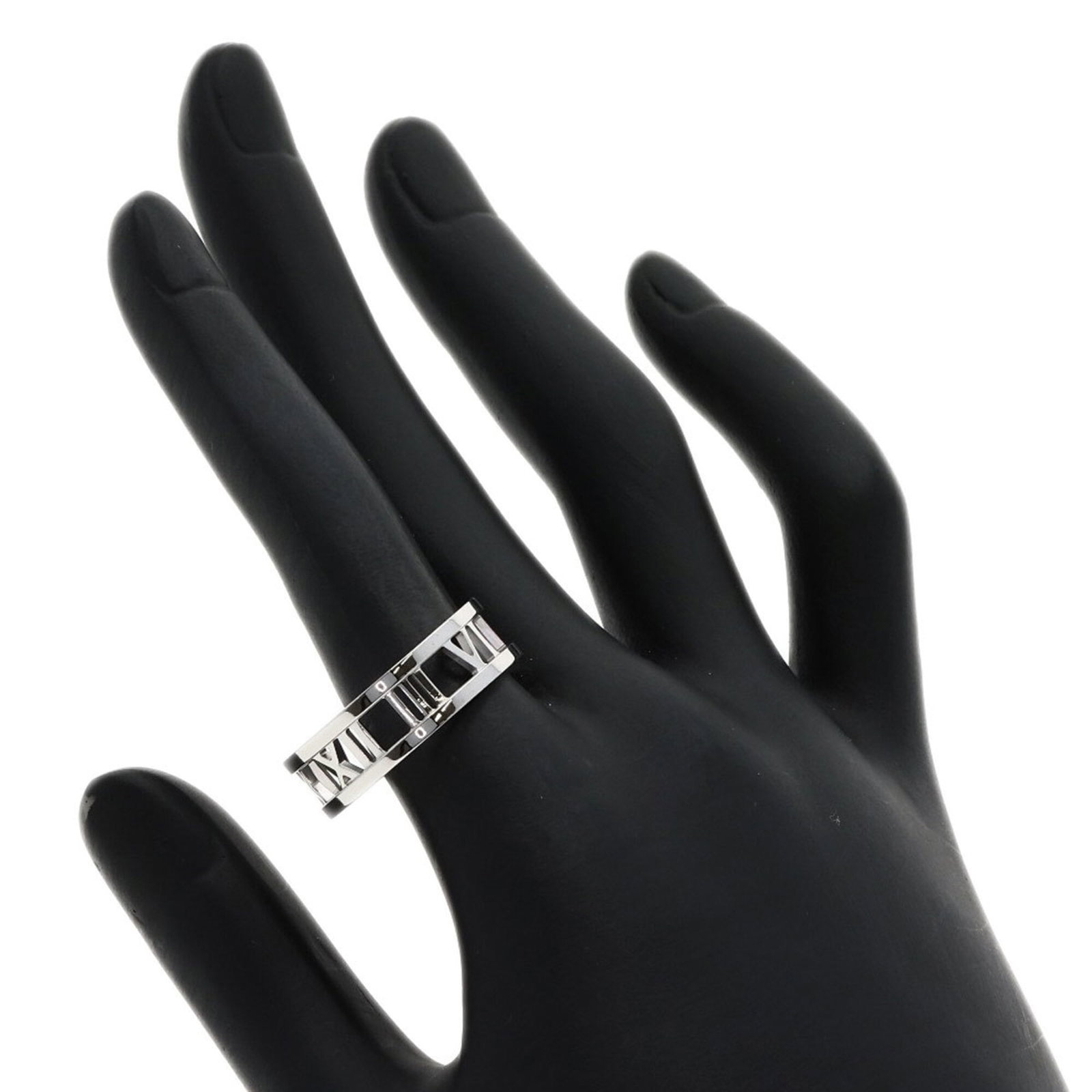 White Gold Ring Band Tiffany - 5