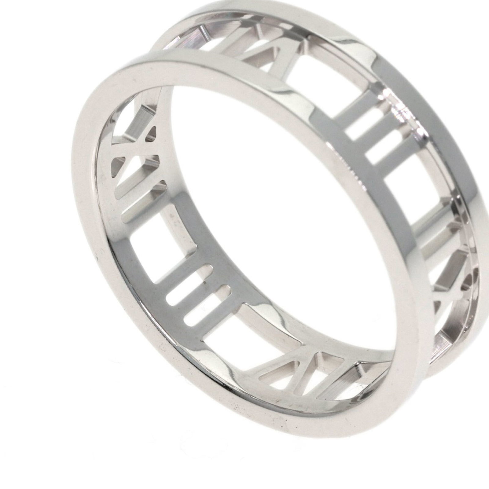 White Gold Ring Band Tiffany - 7