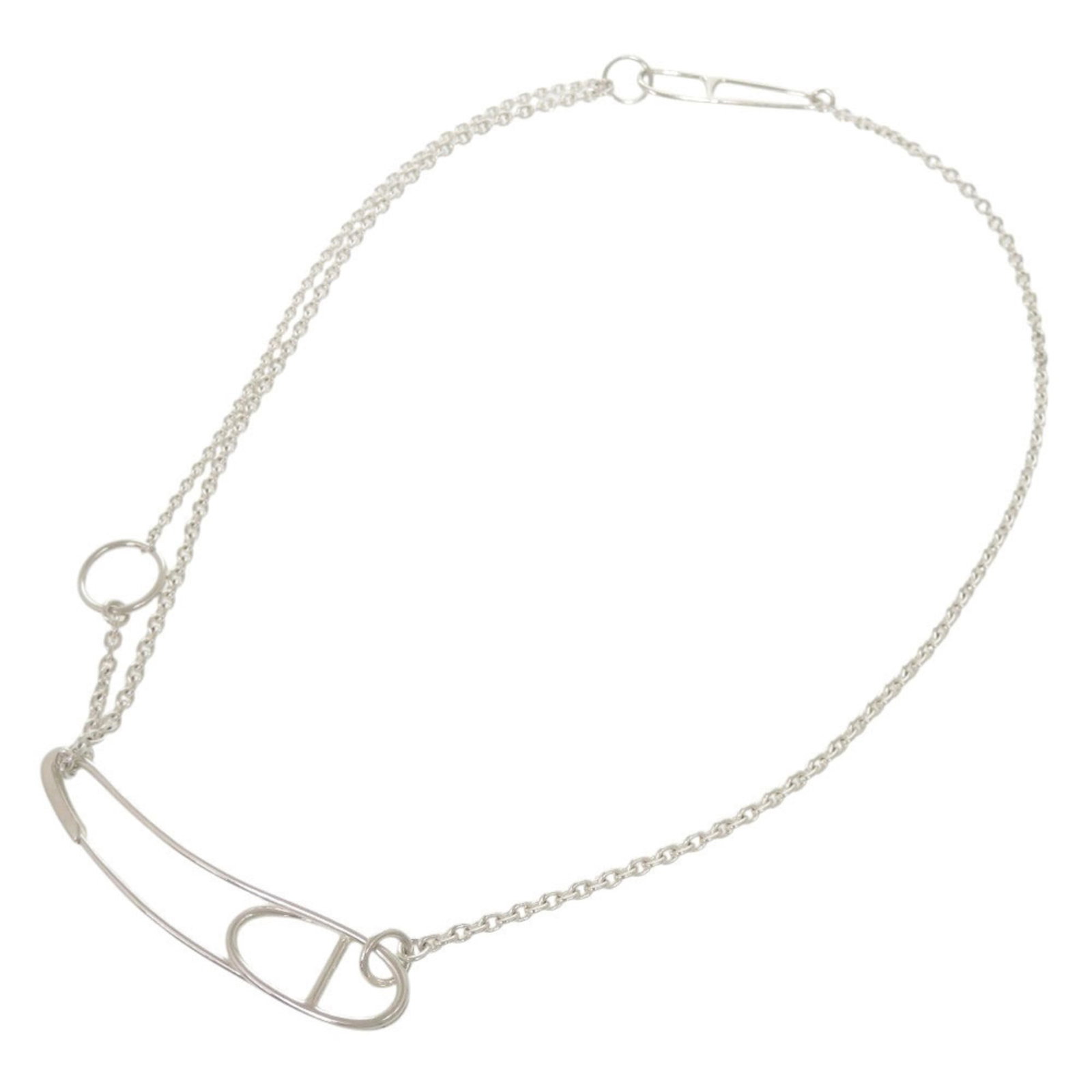 Hermes Chaine D'Ancre Punk Long Sterling Silver 925 Necklace 1791Hermes: Hermes Chaine D'Ancre Punk Long Sterling Silver 925 Necklace 1791Hermes Item Specifics: Brand: Hermes Country of Origin: France Necklace Type: Necklace Gender: Women Material: Silver 925 Color: Silver