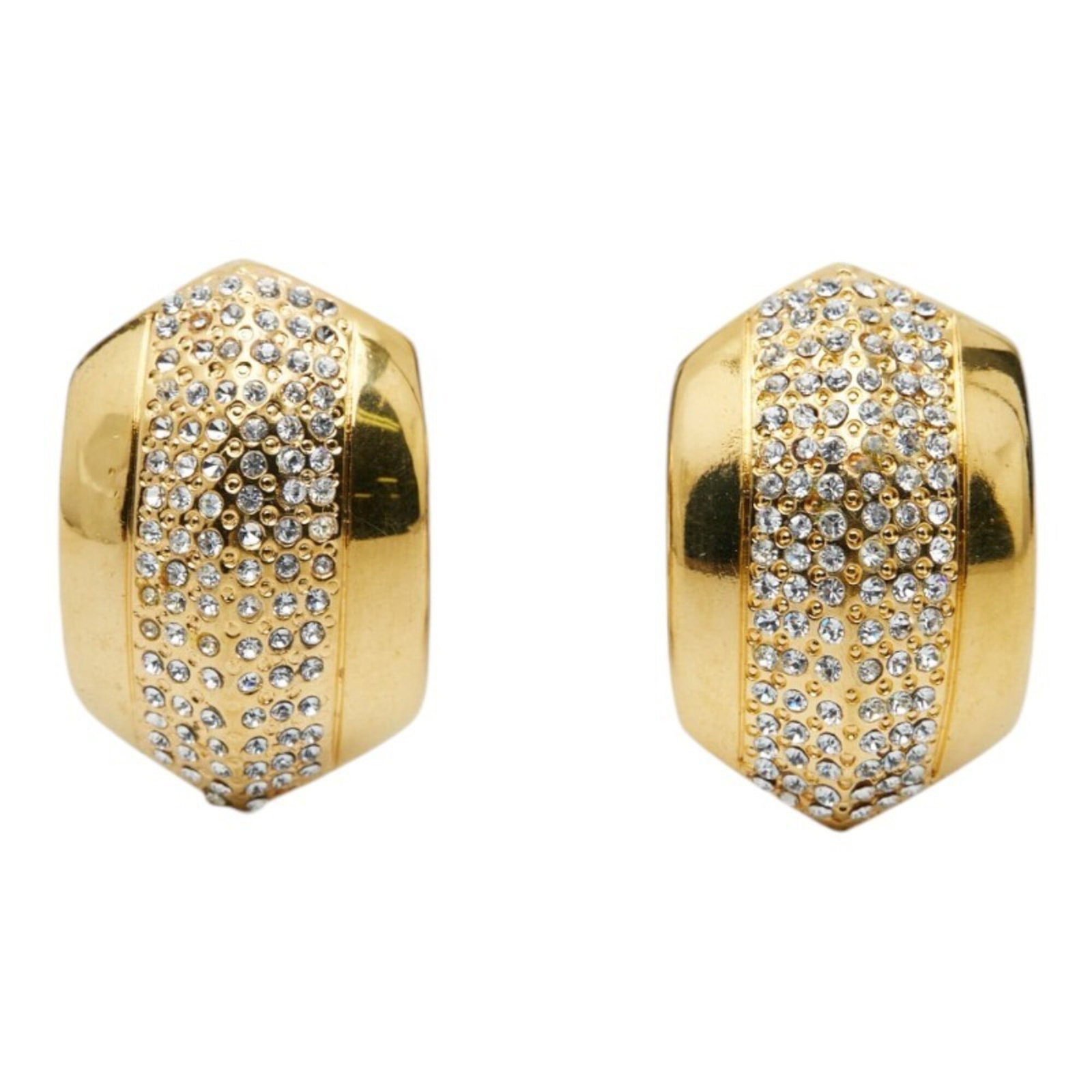 Clip earrings rhinestone - 2
