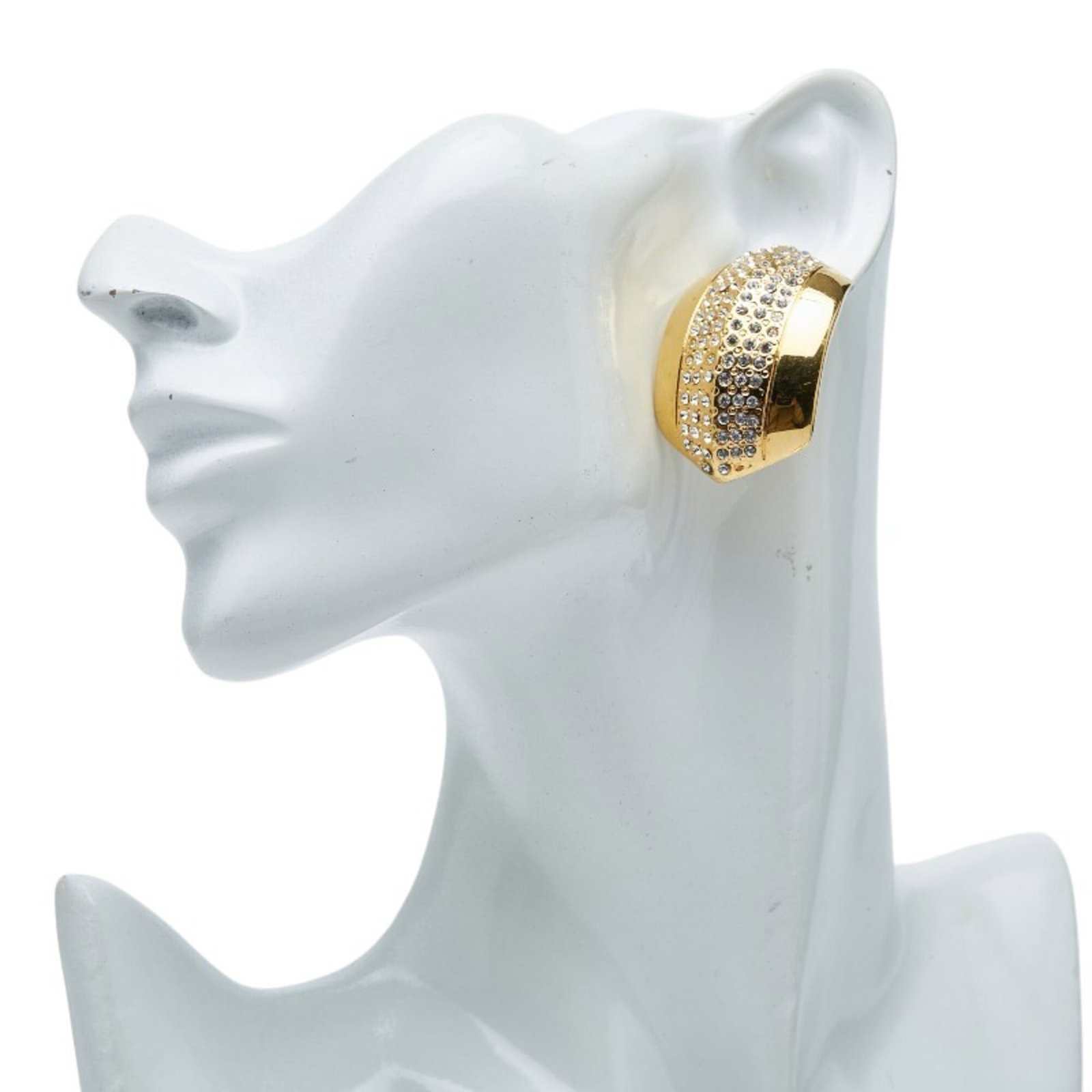 Clip earrings rhinestone - 5