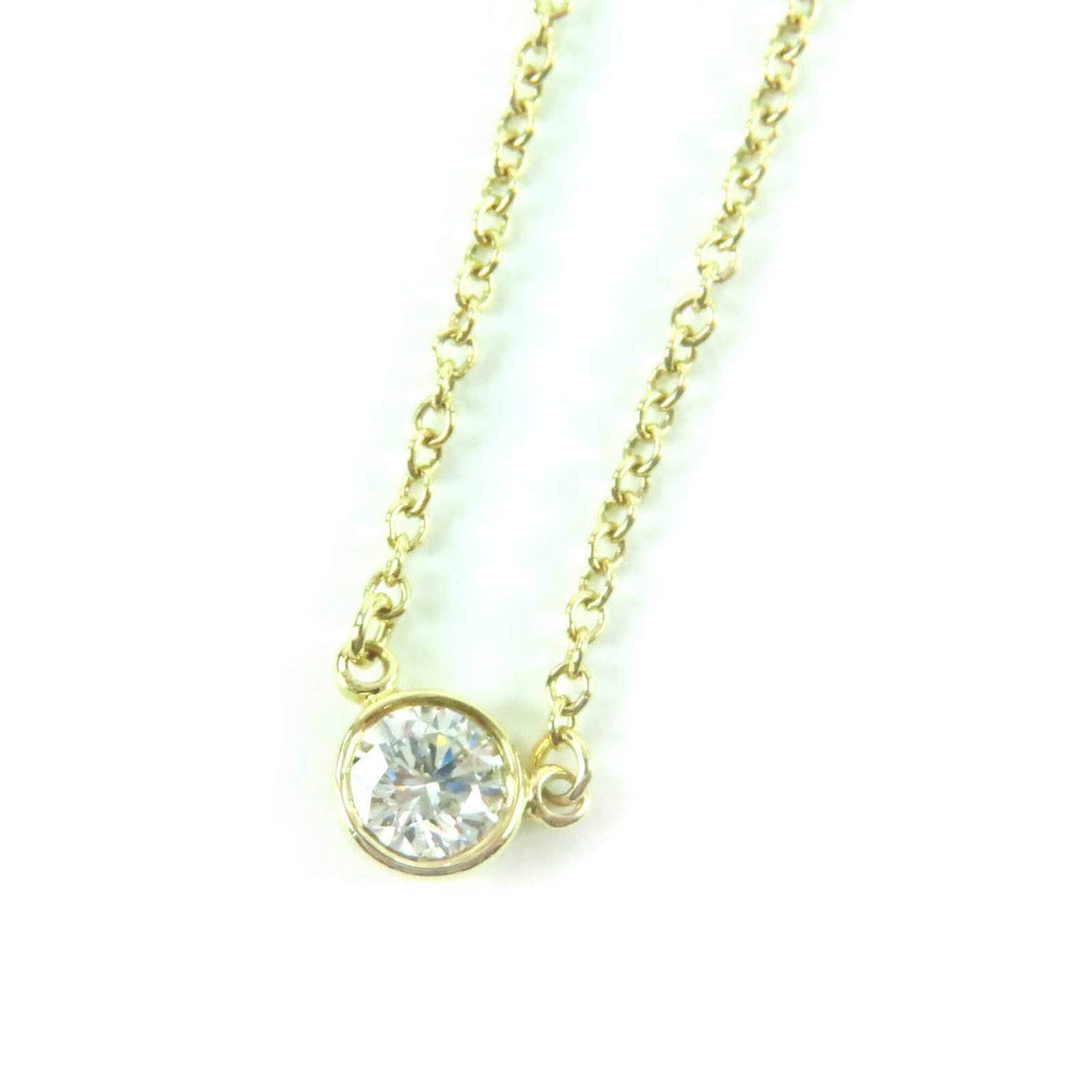 Women's Diamond Necklace In Gold By Tiffany Elsa Peretti 1P Total Weight Au750 1.77G Yard: Women's Diamond Necklace In Gold By Tiffany Elsa Peretti 1P Total Weight Au750 1.77G Yard Women's Diamond Necklace In Gold By Tiffany Elsa Peretti features a total weight of 1.77g Au750, showcasing