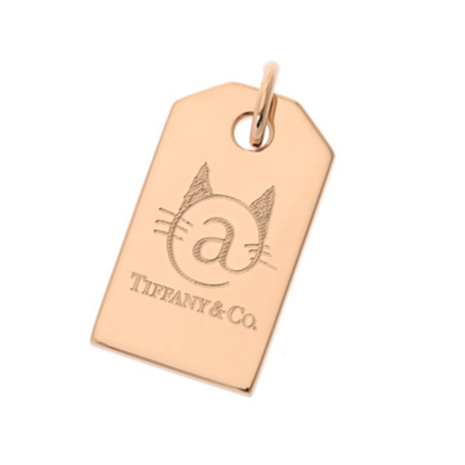 Men's and women's charm pendant in 18k yellow gold with ginzo top grade A, by Tiffany & Co.: Men's and women's charm pendant in 18k yellow gold with ginzo top grade A, by Tiffany & Co. 18k yellow gold pendant from Tiffany & Co. features Ginzo top grade A charm, measuring 27.5mm x 13.5mm. The