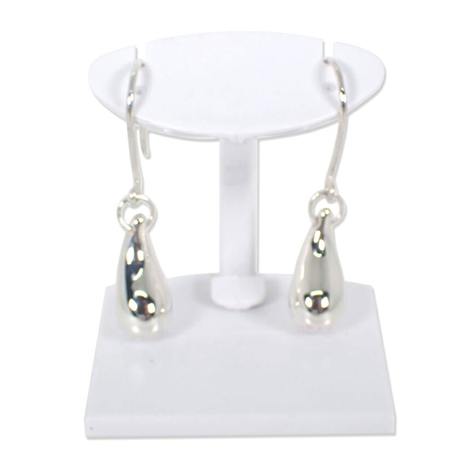 Sterling Silver 925 Tiffany Drop Earrings: Sterling Silver 925 Tiffany Drop Earrings Sterling silver 925 Tiffany drop earrings with a sleek, modern design. Made from high-quality sterling silver, these elegant earrings feature a classic drop