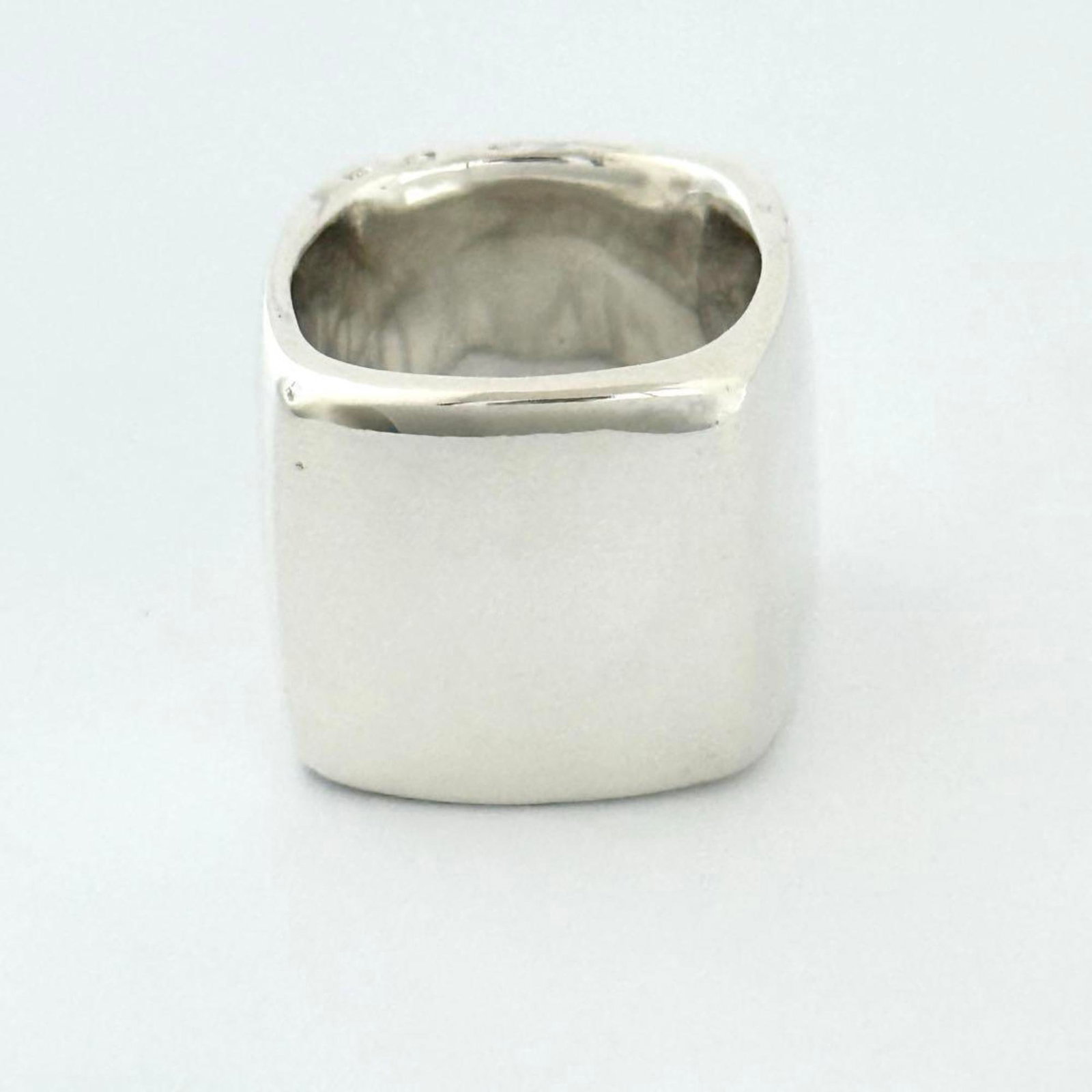 Chanel silver band ring 925 - 2