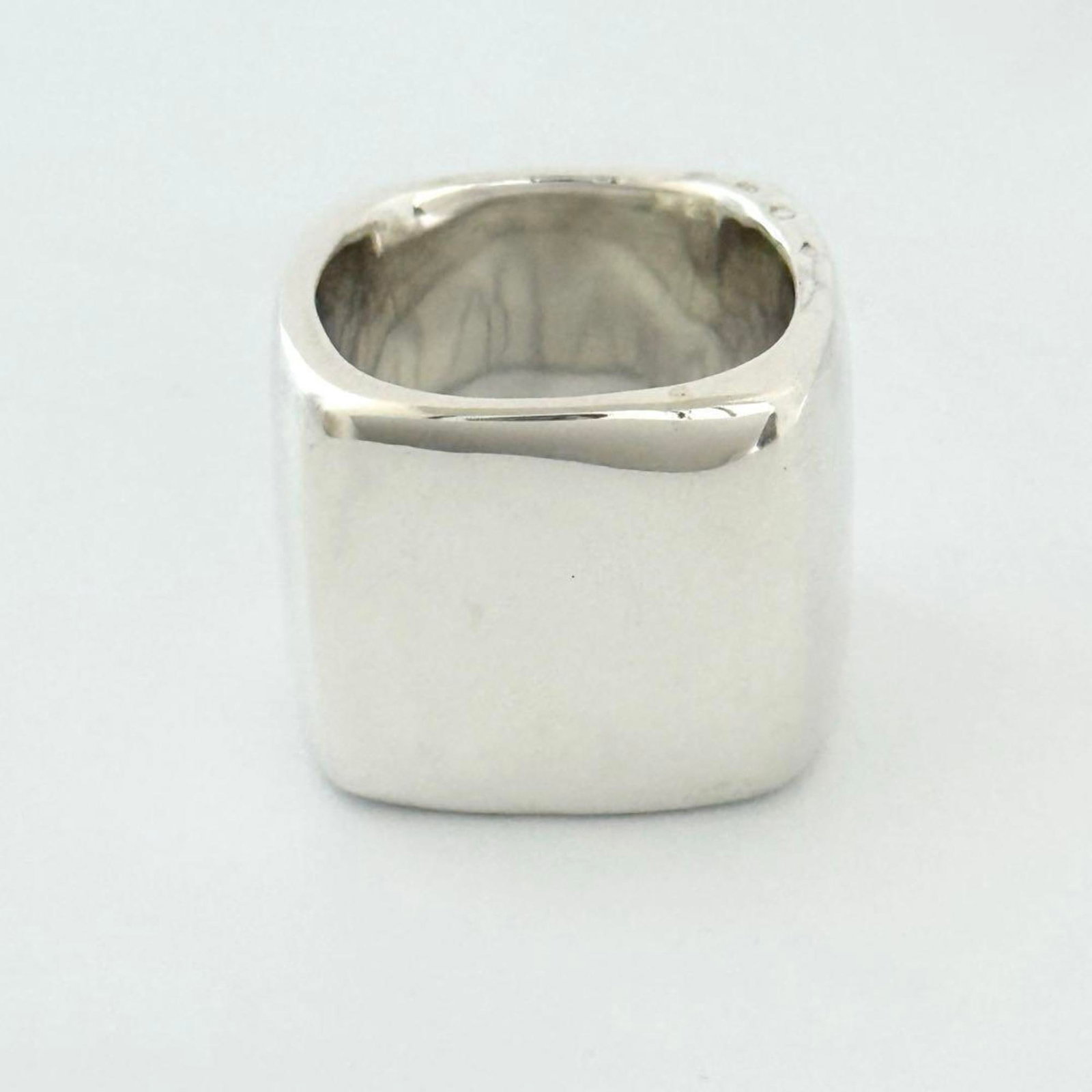 Chanel silver band ring 925 - 3