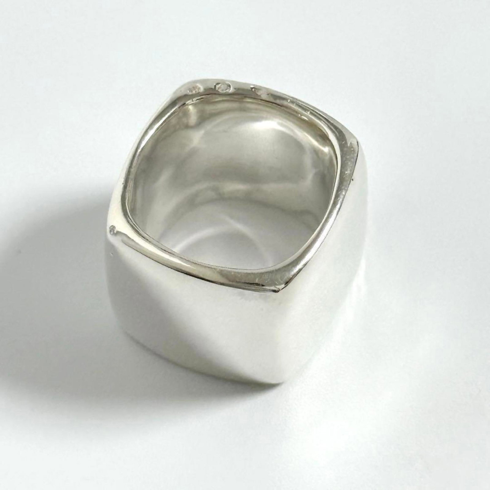 Chanel silver band ring 925 - 4