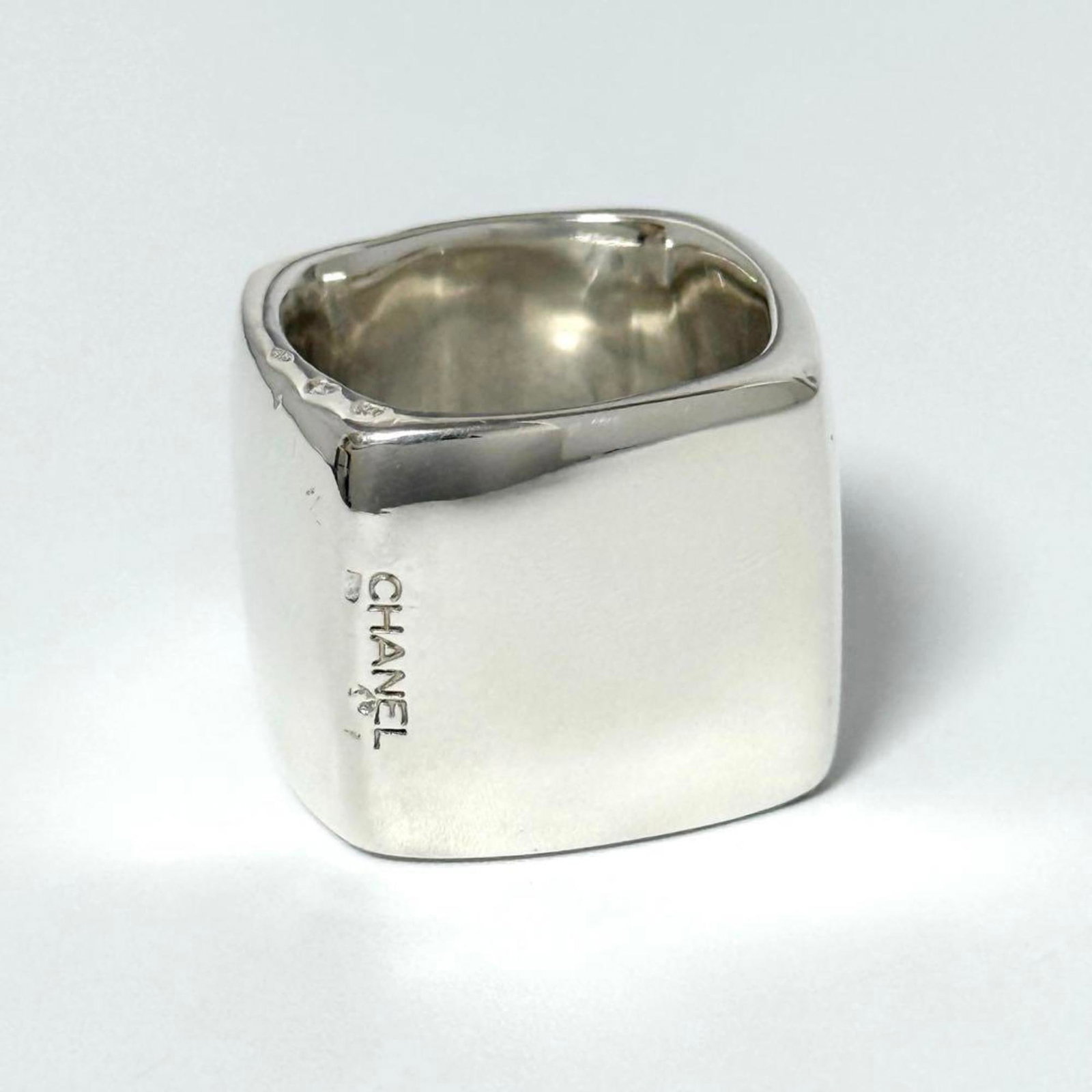 Chanel silver band ring 925 - 5