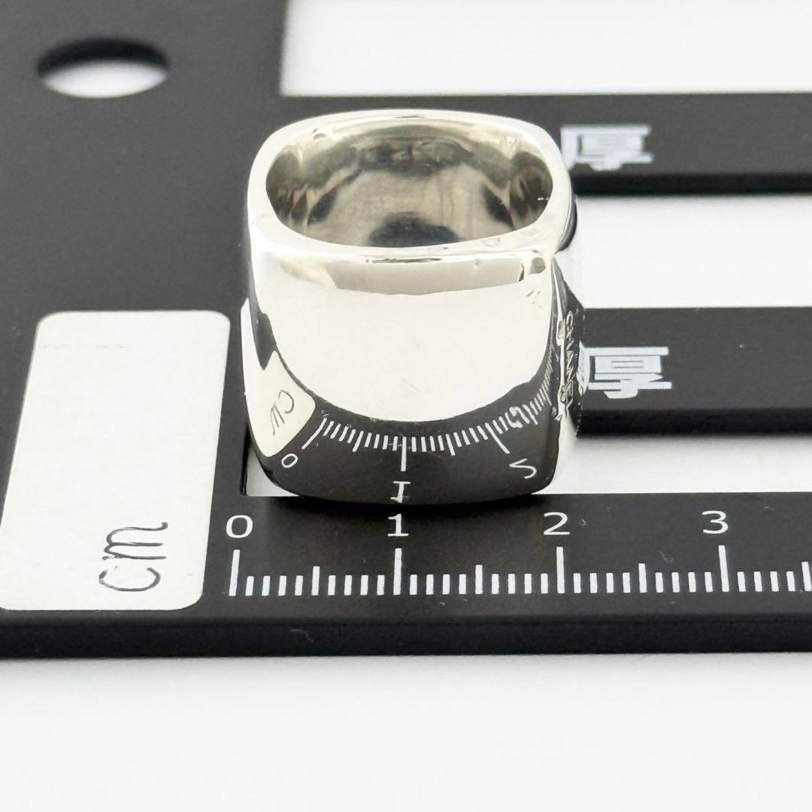 Chanel silver band ring 925 - 8
