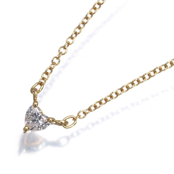 Vendome Diamond Necklace Heart-Shaped Solitaire 18K Yellow Gold (1 of 4)