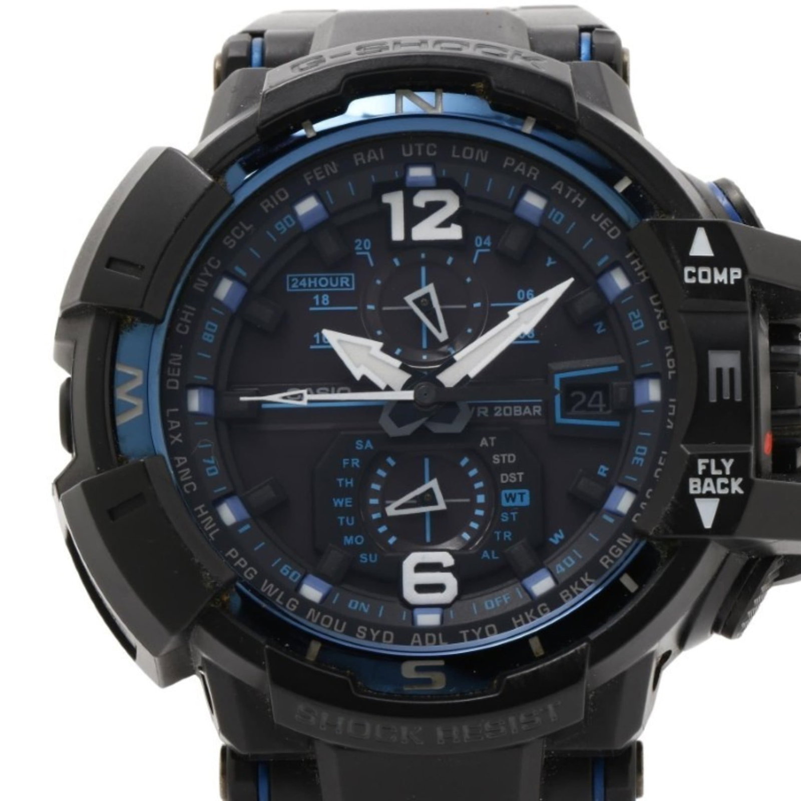 Wristwatch By Casio: Wristwatch By Casio The Casio GW-A1100FC-1AJF wristwatch boasts a sleek black dial and a durable solar-powered movement, making it a reliable timekeeping companion. With its 53.8mm case diameter and