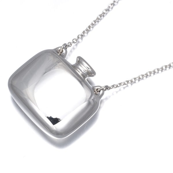 Tiffany&Co. Necklace Square Bottle Long Silver 925: Tiffany&Co. Necklace Square Bottle Long Silver 925 Tiffany & Co.'s Square Bottle Pendant Necklace boasts elegant design, crafted from sterling silver (925). The necklace features a long chain with a p