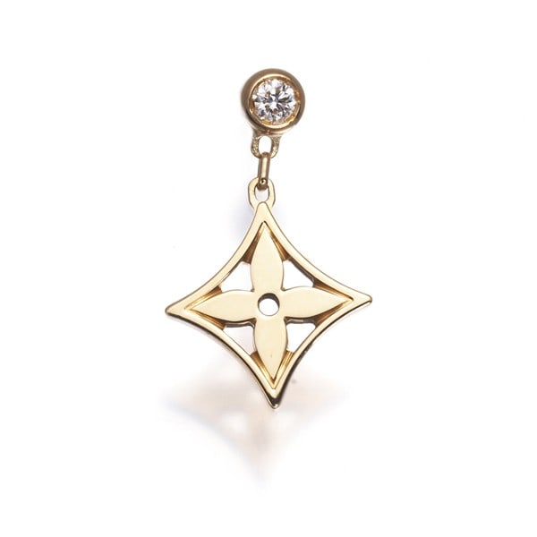 Louis Vuitton Single Earring Diamond Idylle Blossom 18K 750 Yellow Gold (1 of 4)