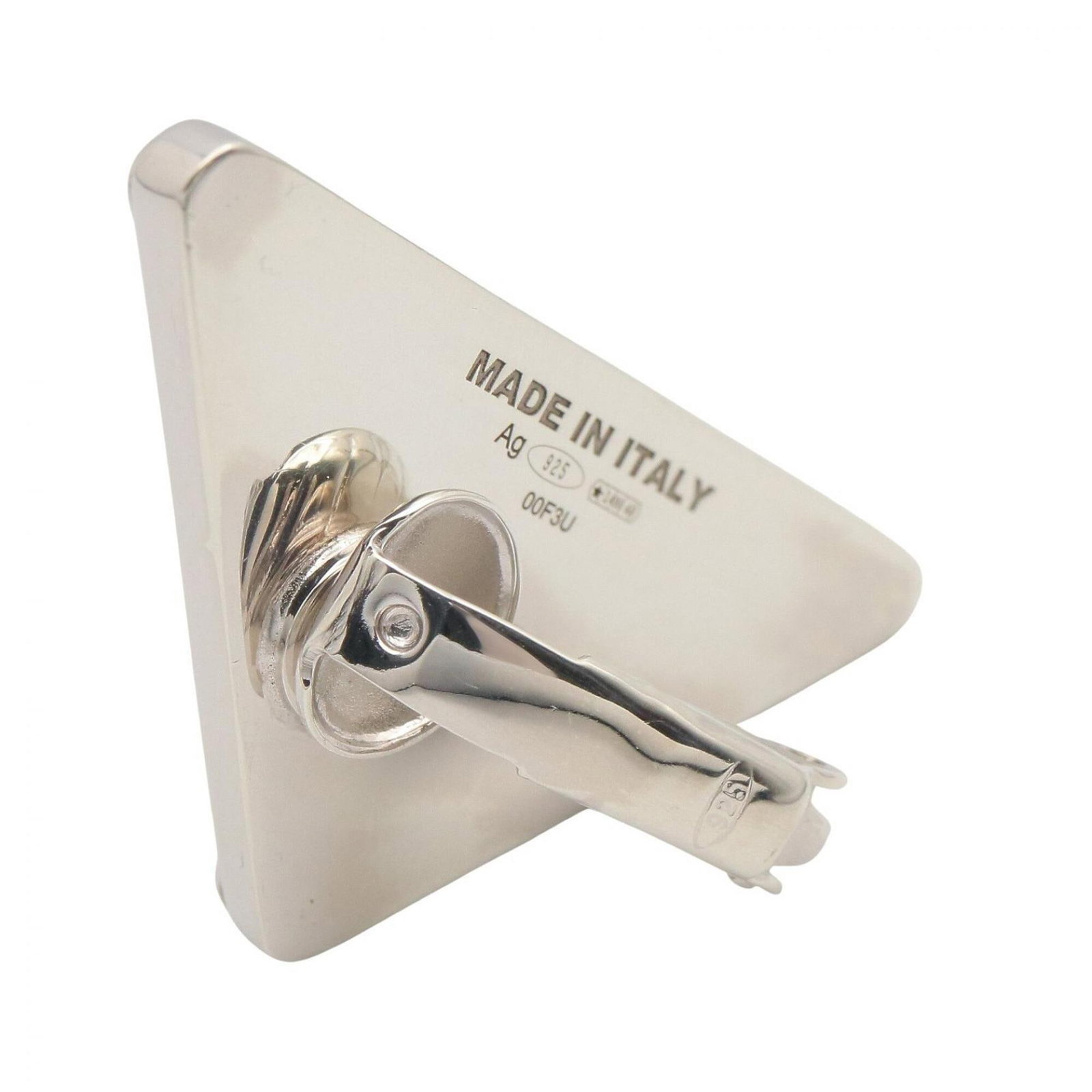 Clip Prada Earrings Silver - 2