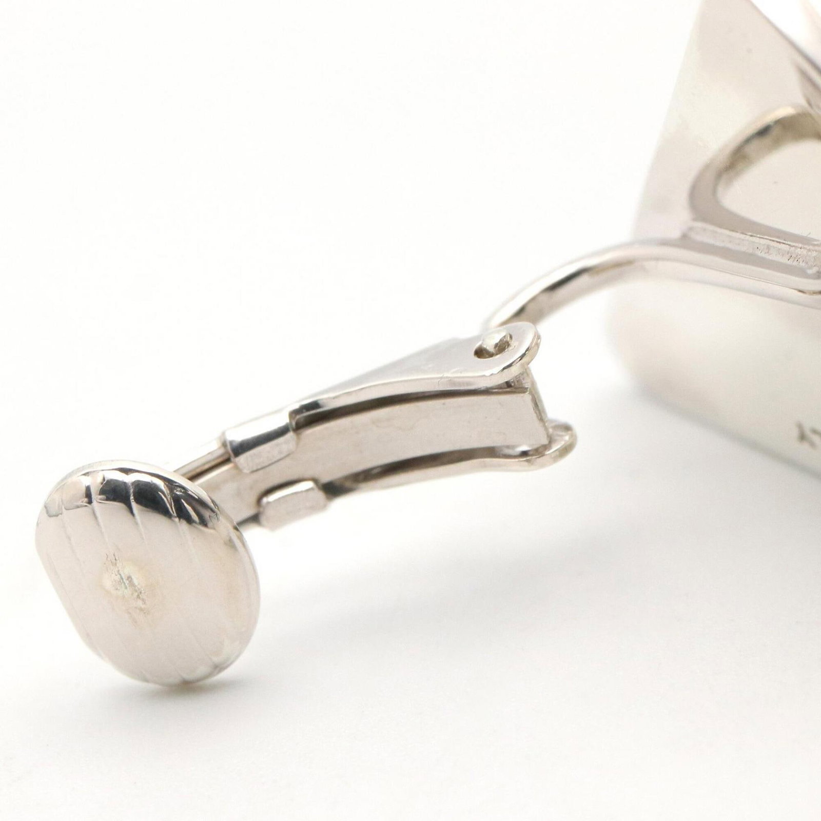 Clip Prada Earrings Silver - 4