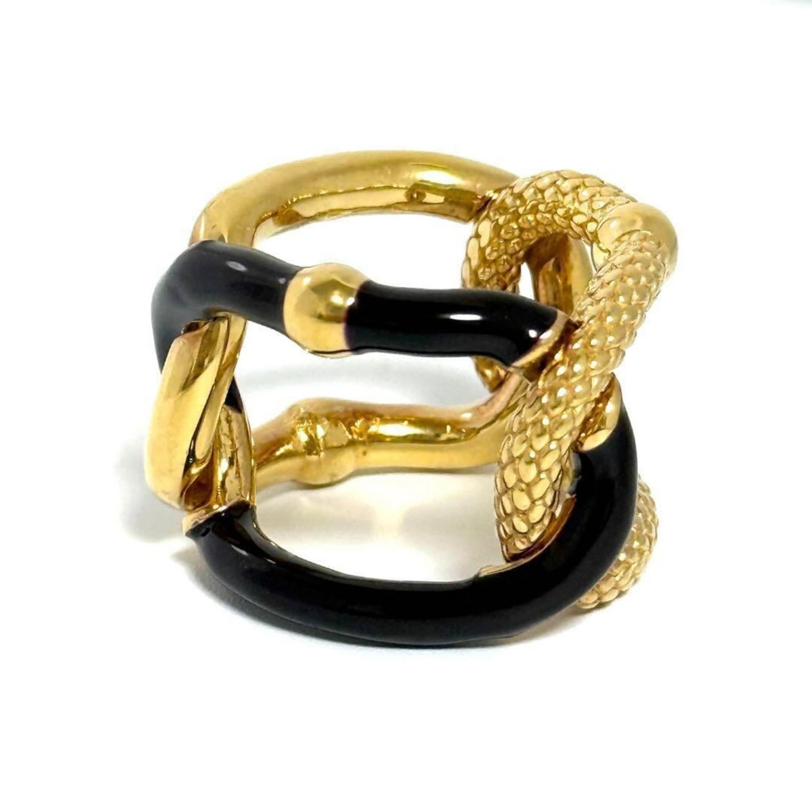 Bottega Veneta Band Ring Silver 925: Bottega Veneta Band Ring Silver 925 Silver 925 Band Ring from Bottega Veneta, available in Brown and Gold. This elegant band ring features the iconic Bottega Veneta style, crafted with high-quality
