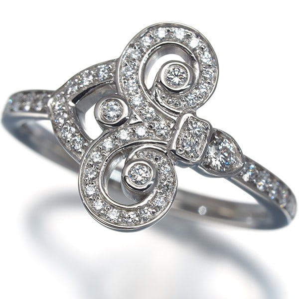 Tiffany&Co. Ring Diamond Fleur De Lis Us6-6.25 950 Platinum: Tiffany&Co. Ring Diamond Fleur De Lis Us6-6.25 950 Platinum Tiffany & Co.'s platinum ring features a stunning diamond set within the iconic Fleur de Lis design, crafted from 950 platinum. The natural