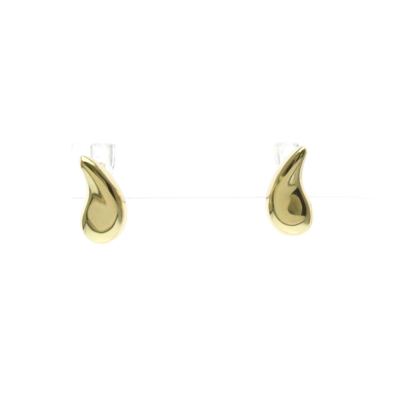 Stud earrings yellow gold 18k: Stud earrings yellow gold 18k Yellow gold 18k stud earrings with a sleek teardrop design, crafted from high-quality 18K gold for a luxurious look. Each earring measures 10mm in length and weighs