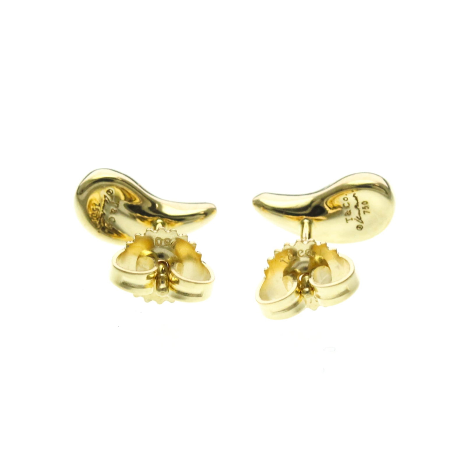 Stud earrings yellow gold 18k - 2