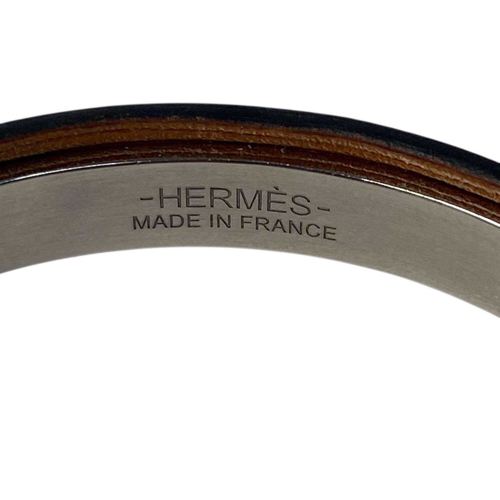 Leather metal bangle hermes - 5